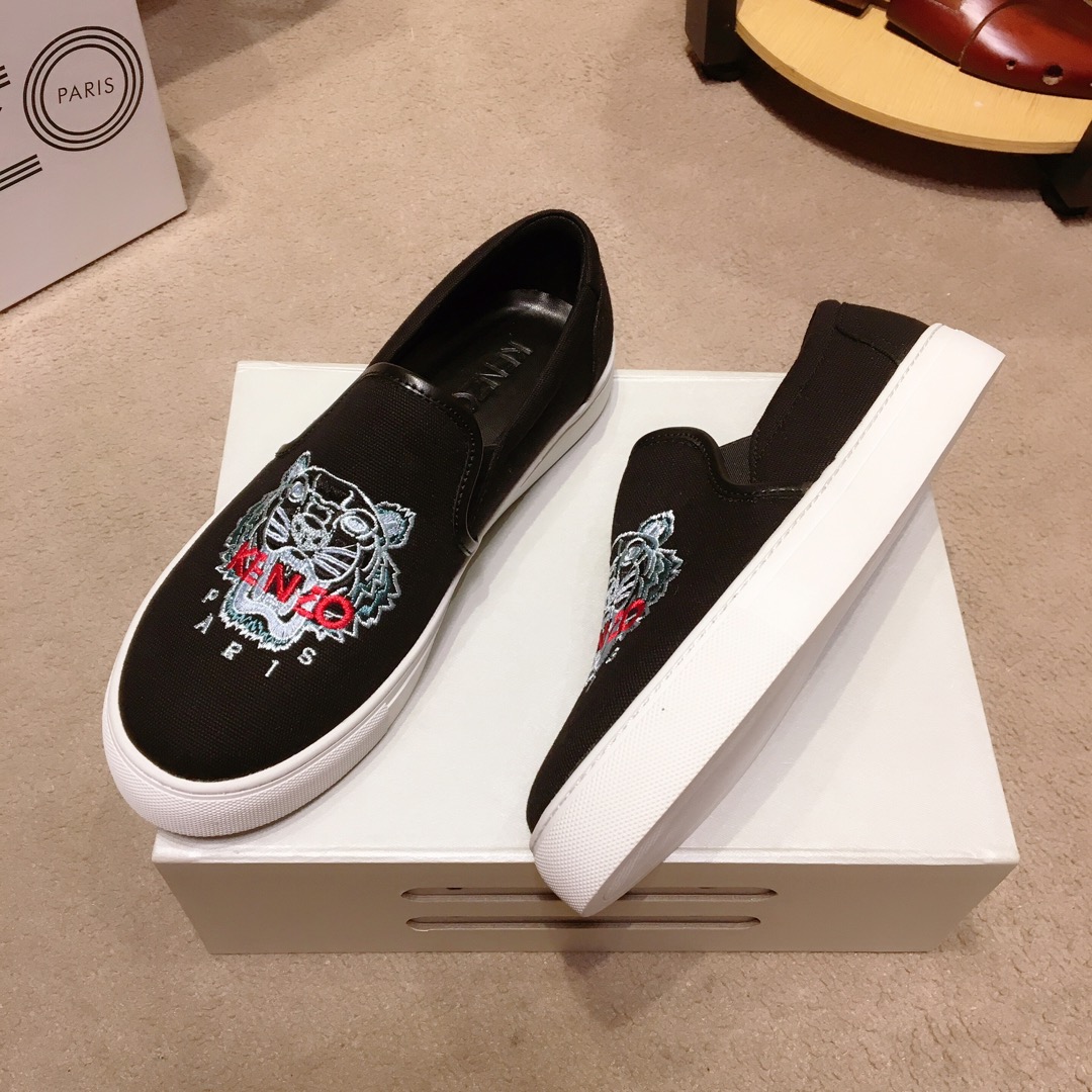 Kenzo K-SKATE Tiger canvas slip-on sneakers 24 - vstockx