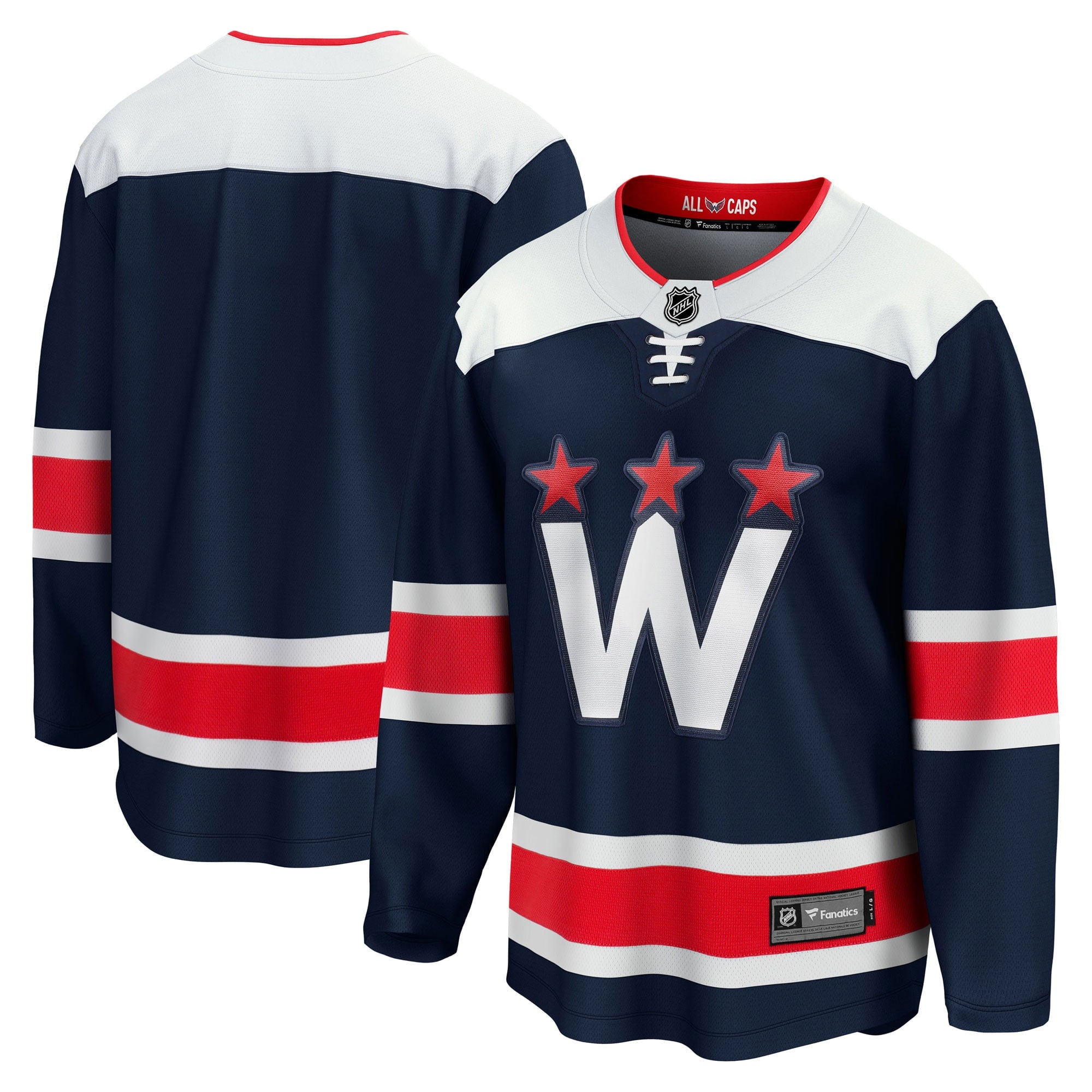 Men's Fanatics Branded Navy Washington Capitals 2020/21 Alternate Premier Breakaway Jersey - vstockx
