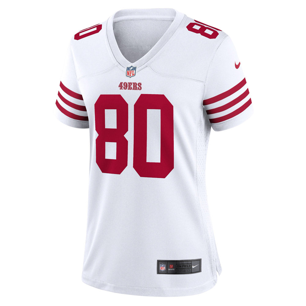 Women's San Francisco 49ers Jerry Rice Retired Player Game Jersey White - vstockx