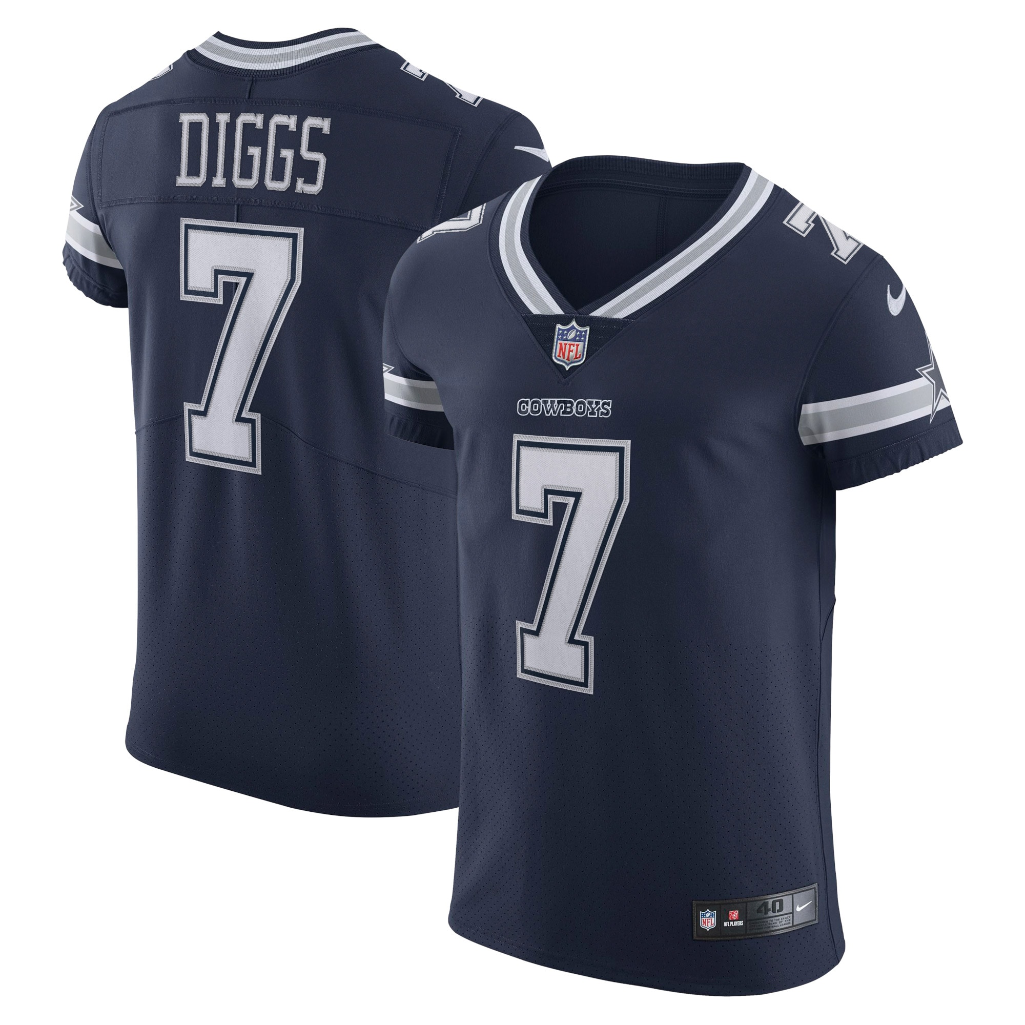 Trevon Diggs Dallas Cowboys Nike Vapor Elite Jersey - Navy - vstockx