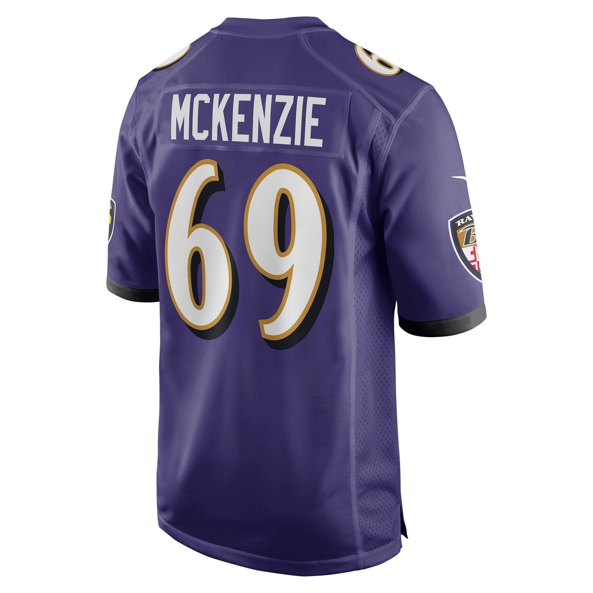 Men's Nike Kahlil McKenzie Purple Baltimore Ravens Game Jersey - vstockx