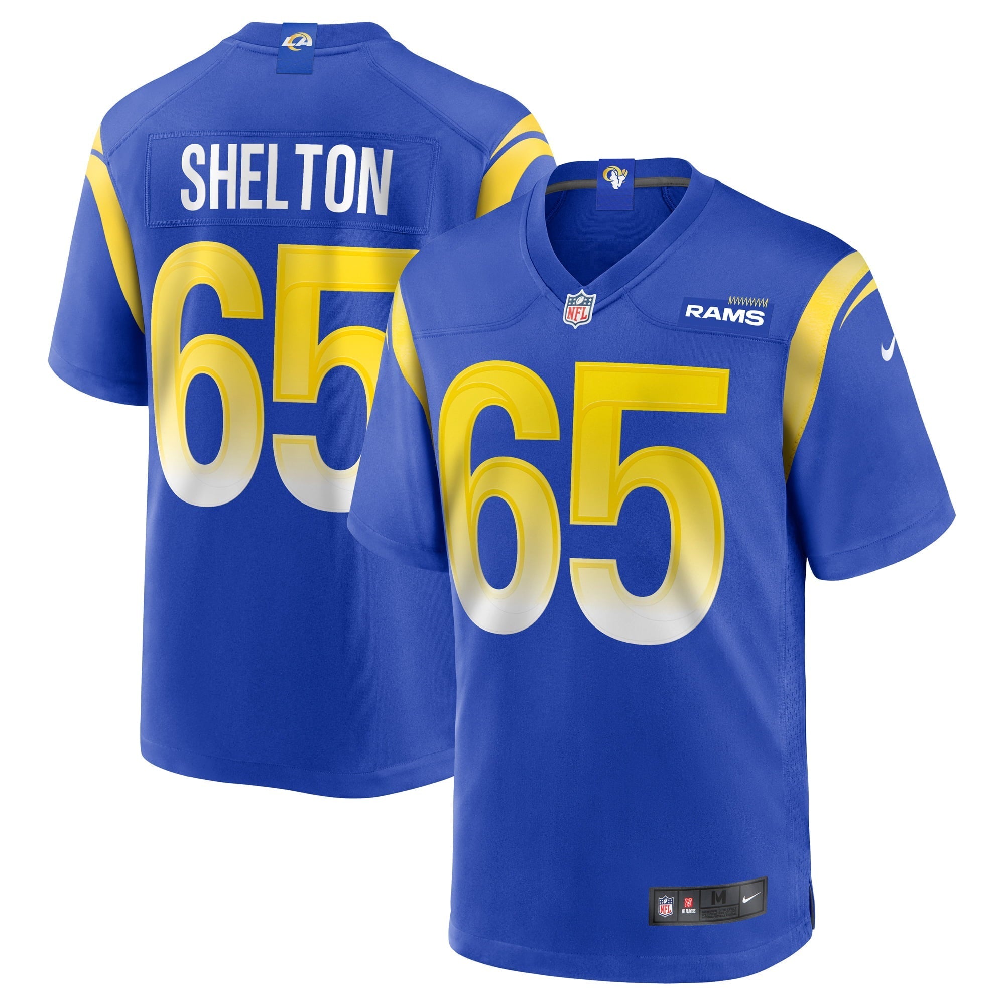 Men's Nike Coleman Shelton Royal Los Angeles Rams Game Jersey - vstockx