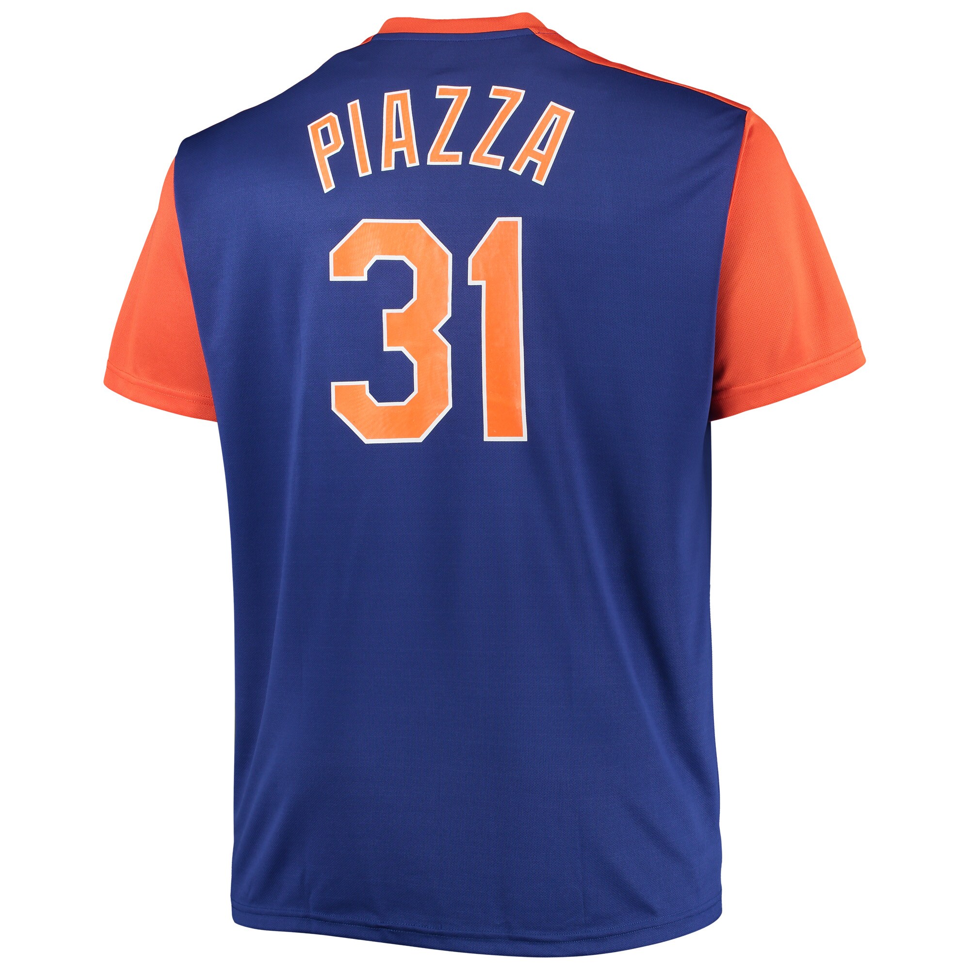 Mike Piazza New York Mets Cooperstown Collection Replica Player Jersey - Royal/Orange - vstockx