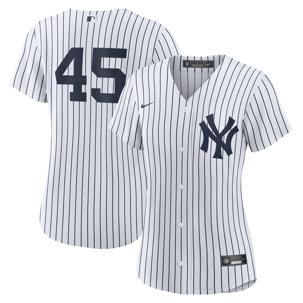Women's New York Yankees Gerrit Cole Home Player White Jersey - vstockx