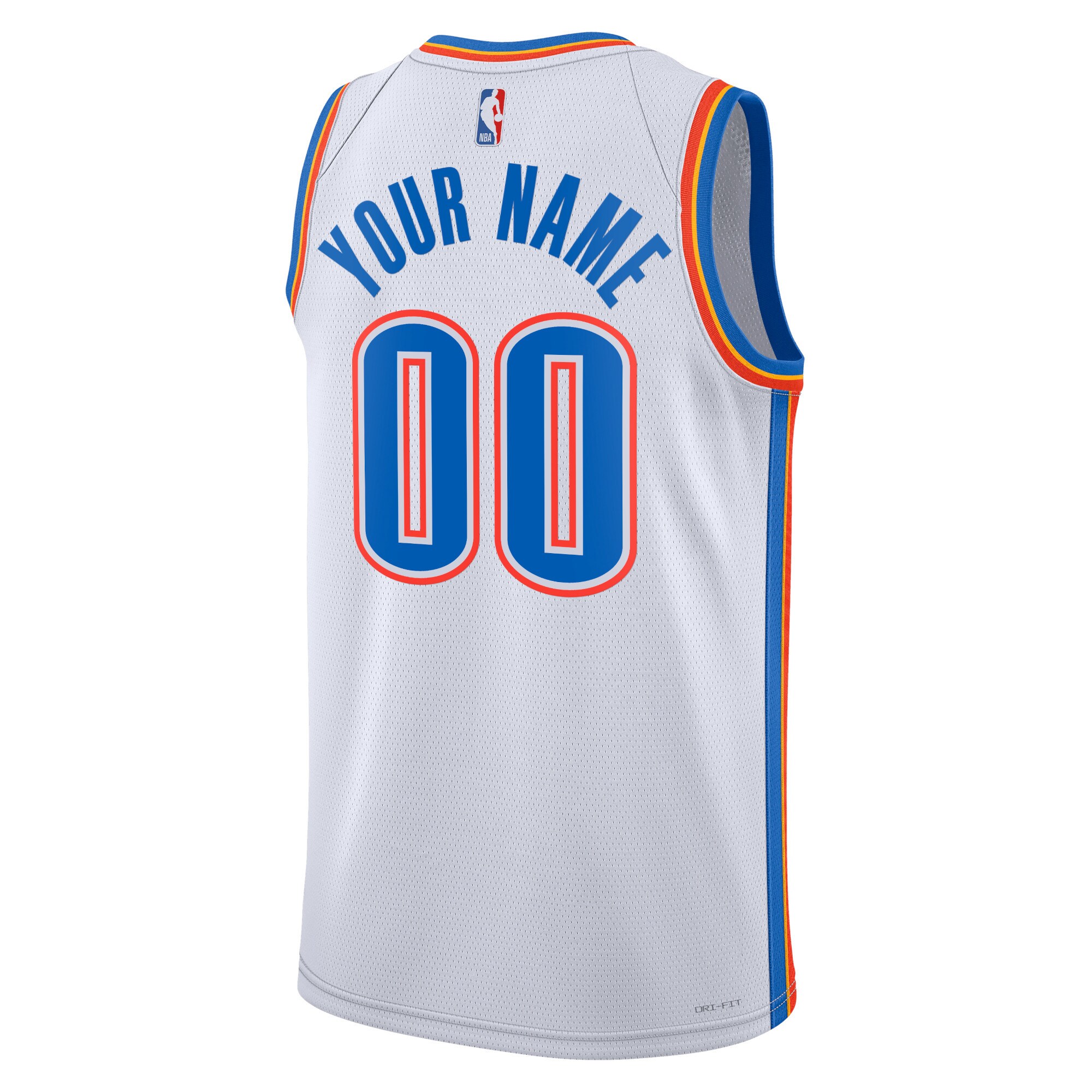 Oklahoma City Thunder Nike Unisex Swingman Custom Jersey White - Icon Edition - vstockx