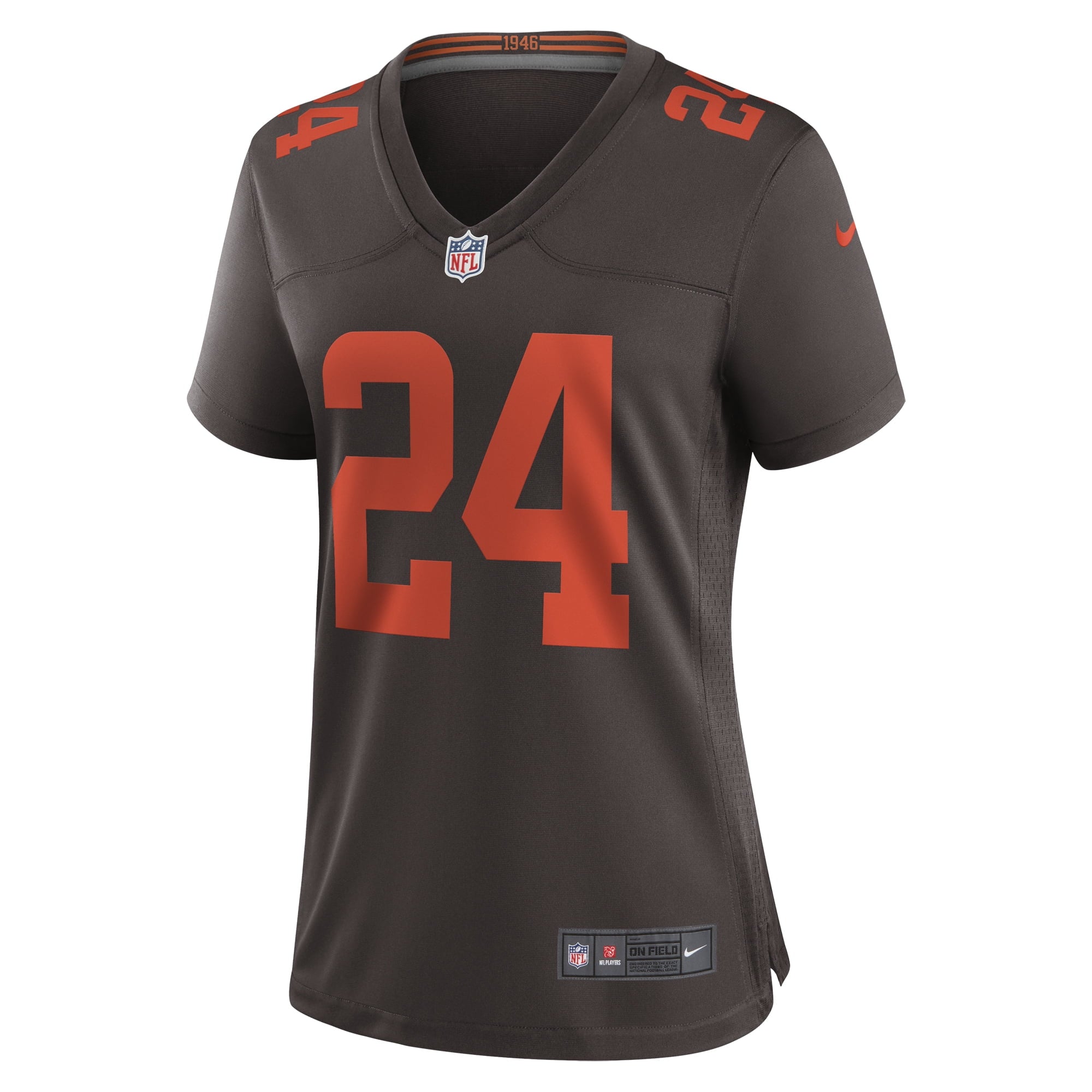 Women's Nike Nick Chubb Brown Cleveland Browns Alternate Game Jersey - vstockx
