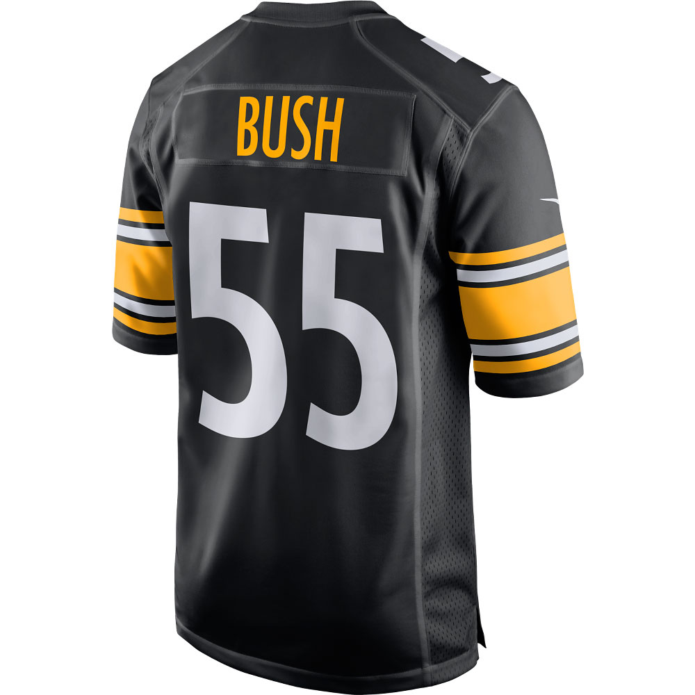 Devin Bush Pittsburgh Steelers Nike Game Player Jersey - Black - vstockx