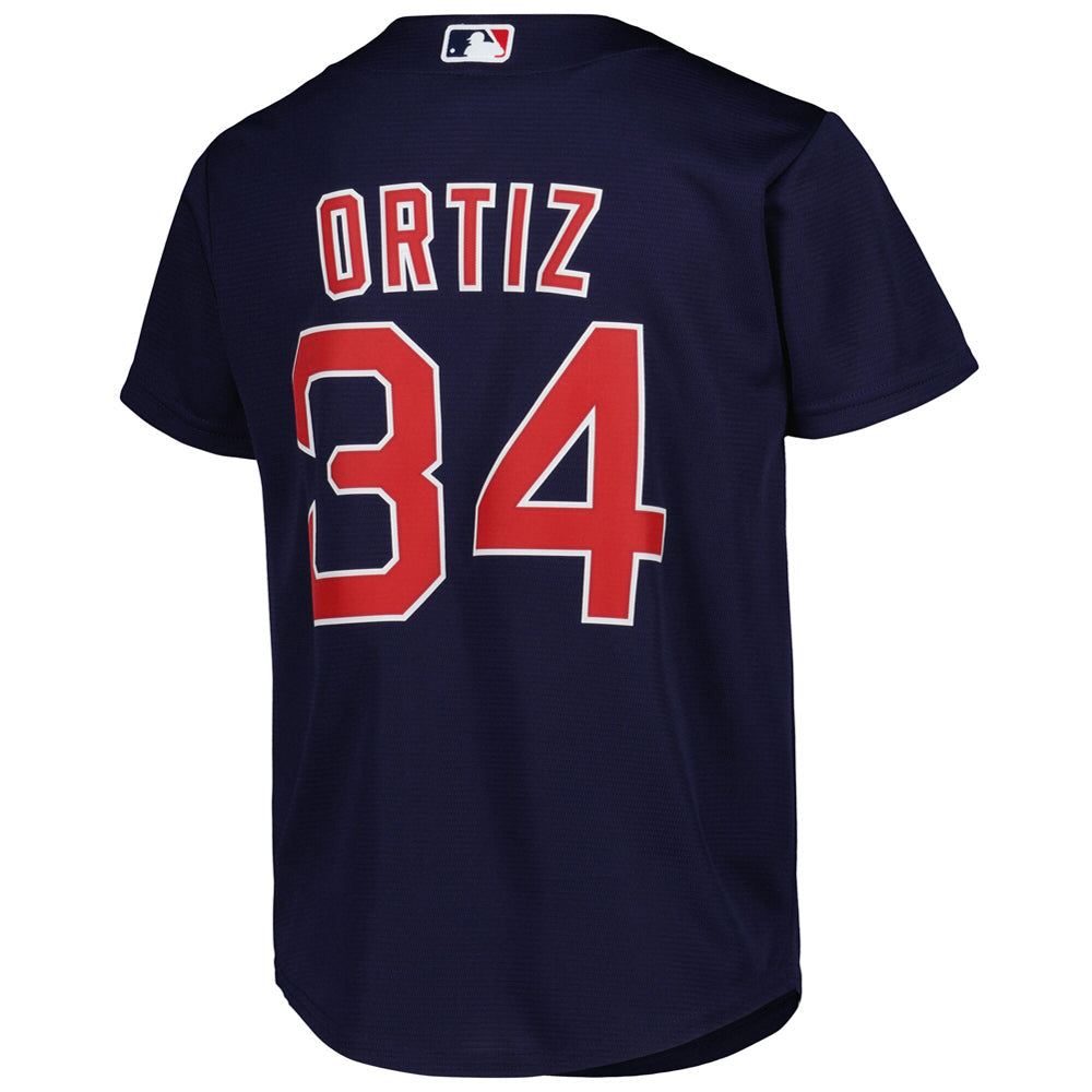 Youth Boston Red Sox David Ortiz Hall of Fame Player Jersey - Navy - vstockx
