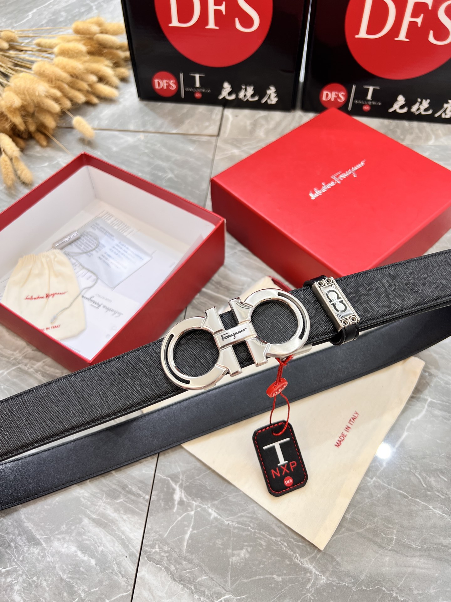 Streetwear Belt Ferragamo 319886 size:3.5cm - vstockx