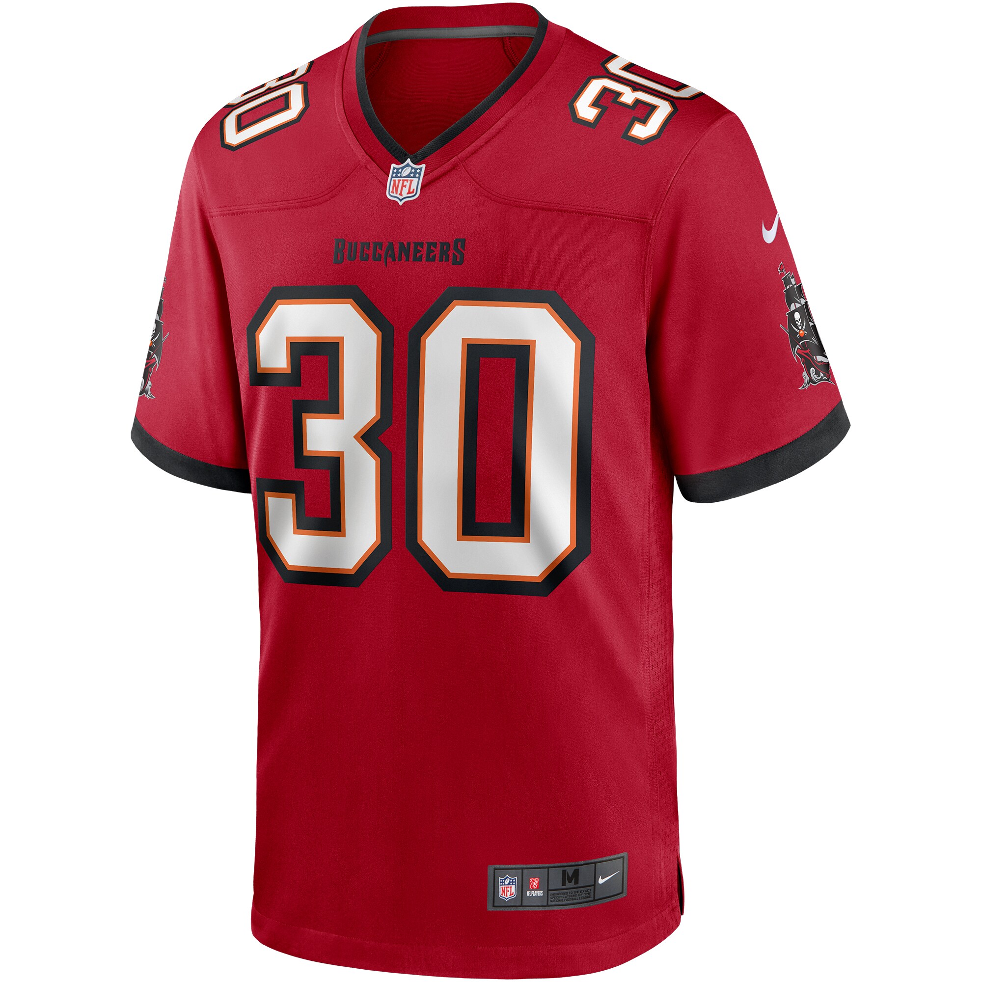 Ke'Shawn Vaughn Tampa Bay Buccaneers Nike Player Game Jersey - Red - vstockx
