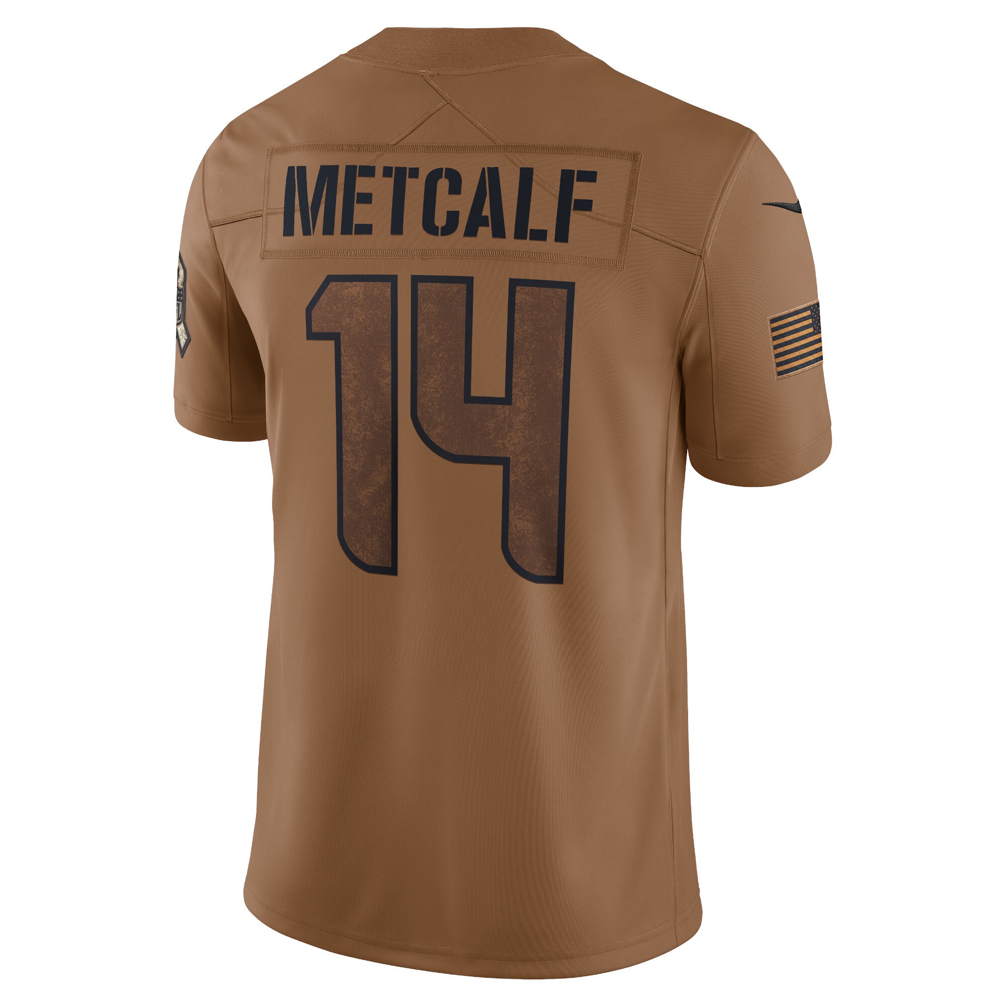 DK Metcalf Seattle Seahawks Nike 2023 Salute To Service Limited Jersey - Brown - vstockx