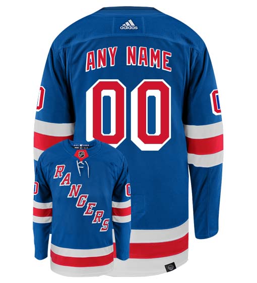 Customizable New York Rangers Adidas Primegreen Authentic NHL Hockey Jersey - vstockx