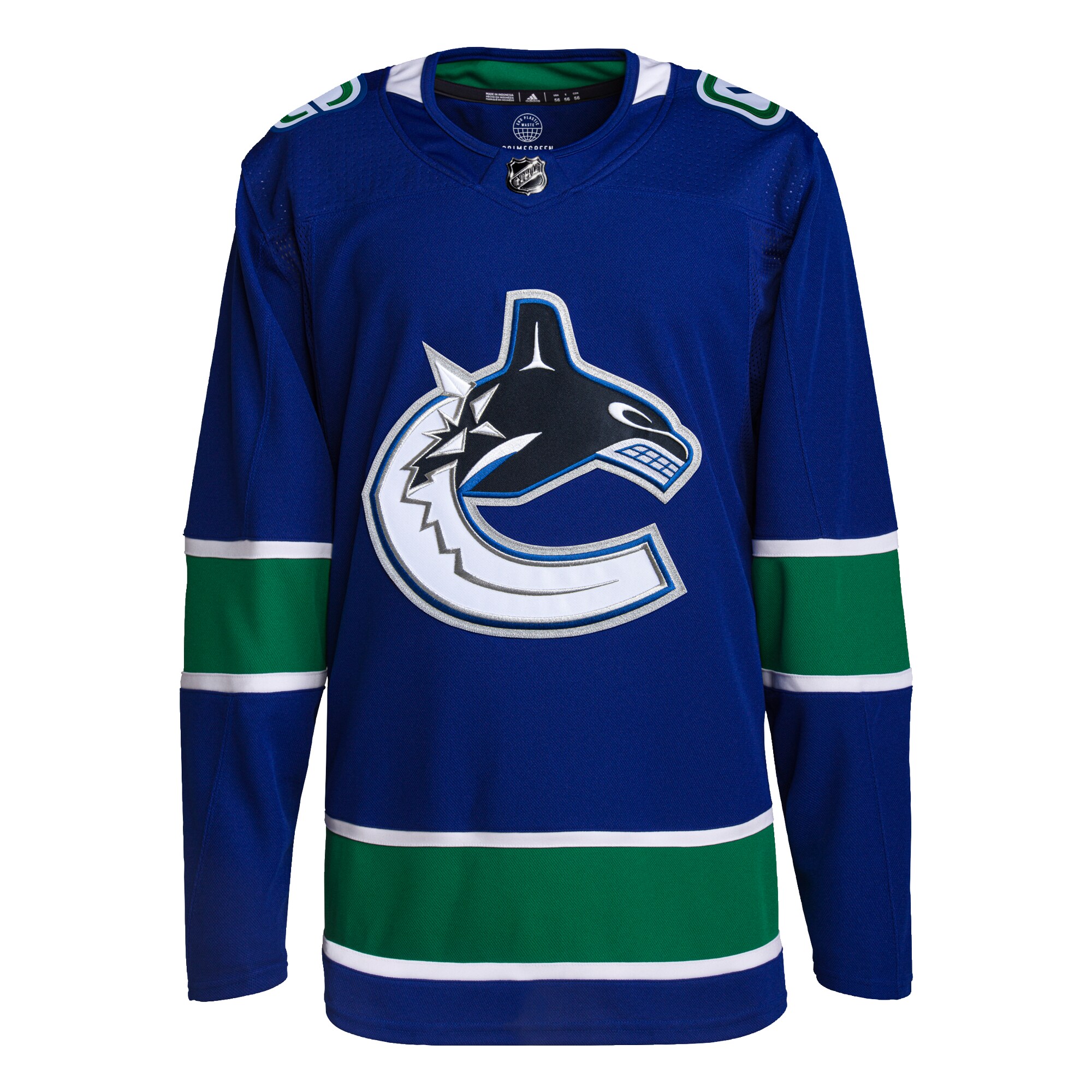Vancouver Canucks adidas Home Primegreen Authentic Pro Jersey - Royal - vstockx