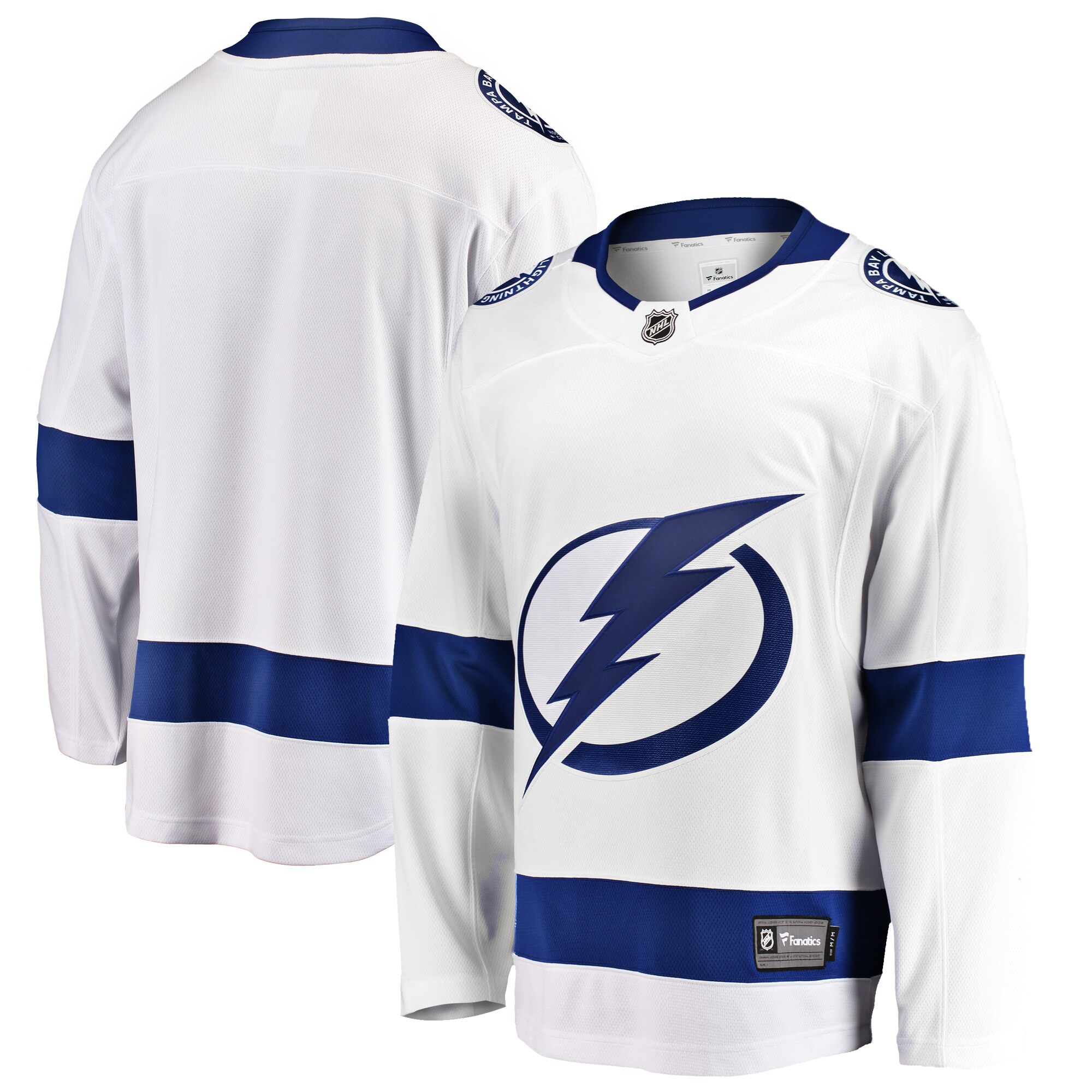 Tampa Bay Lightning Fanatics Branded Breakaway Away Jersey - White - vstockx