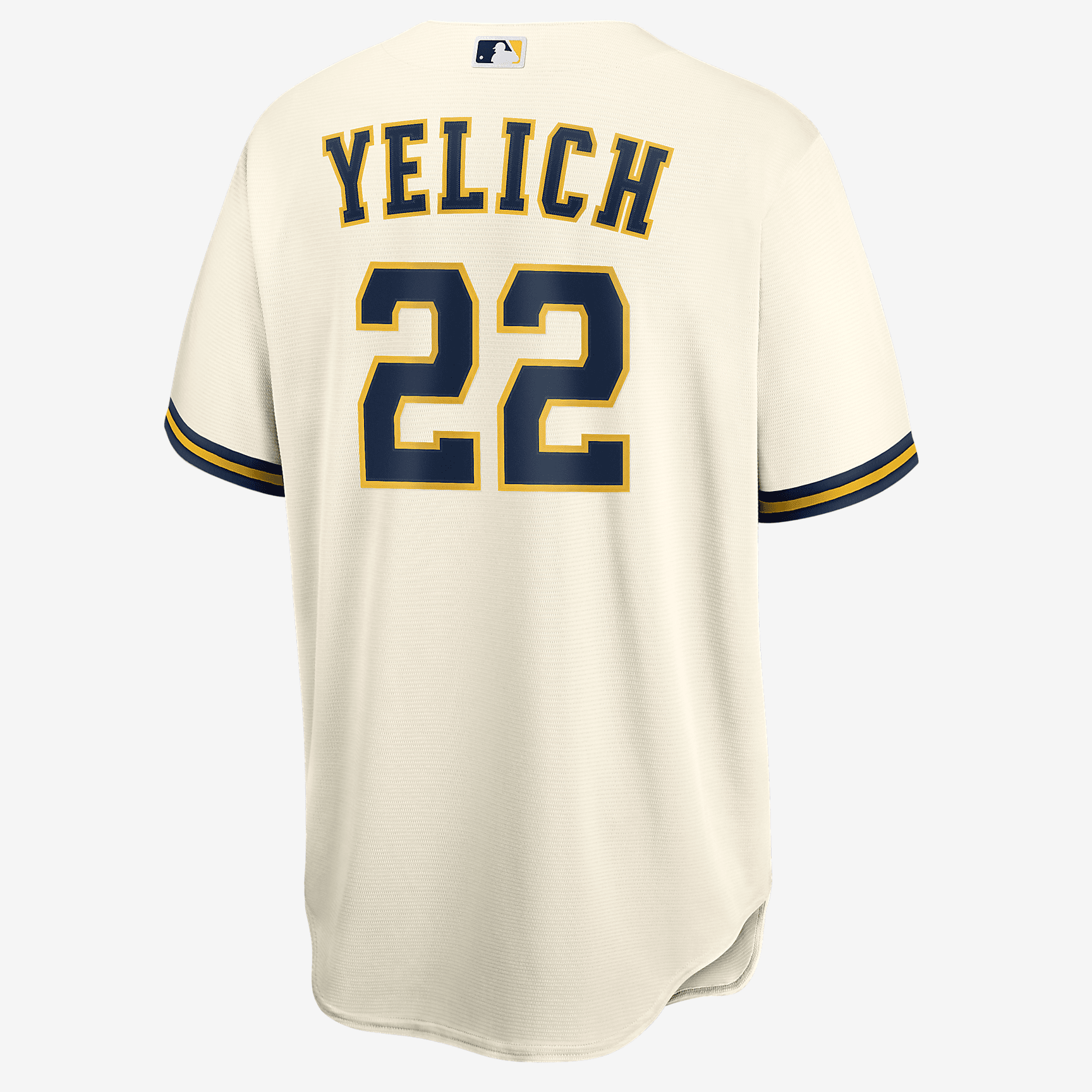 MLB Milwaukee Brewers (Christian Yelich) Men's Replica Baseball Jersey - Cream - vstockx