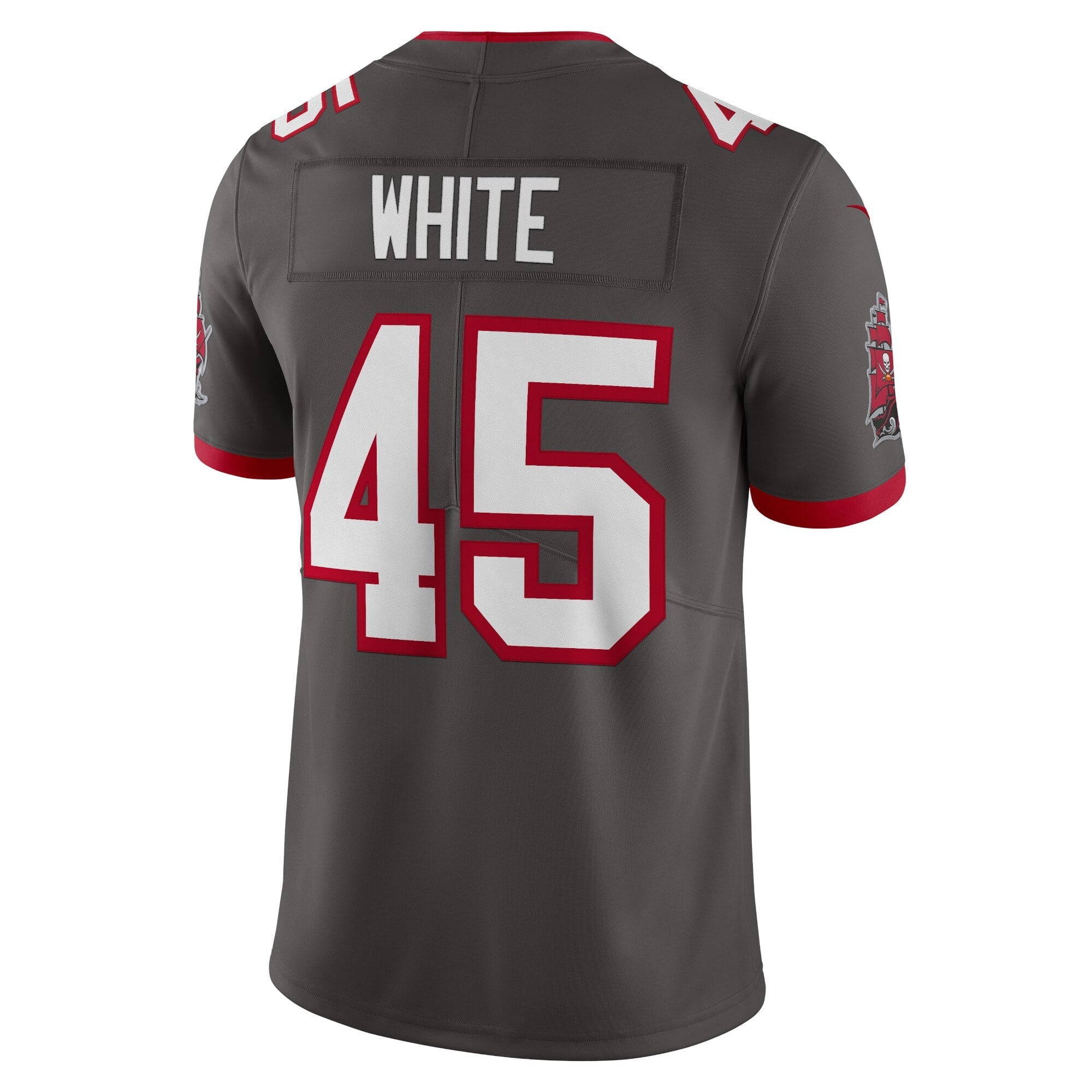 Men's Nike Devin White Pewter Tampa Bay Buccaneers Vapor Limited Jersey - vstockx