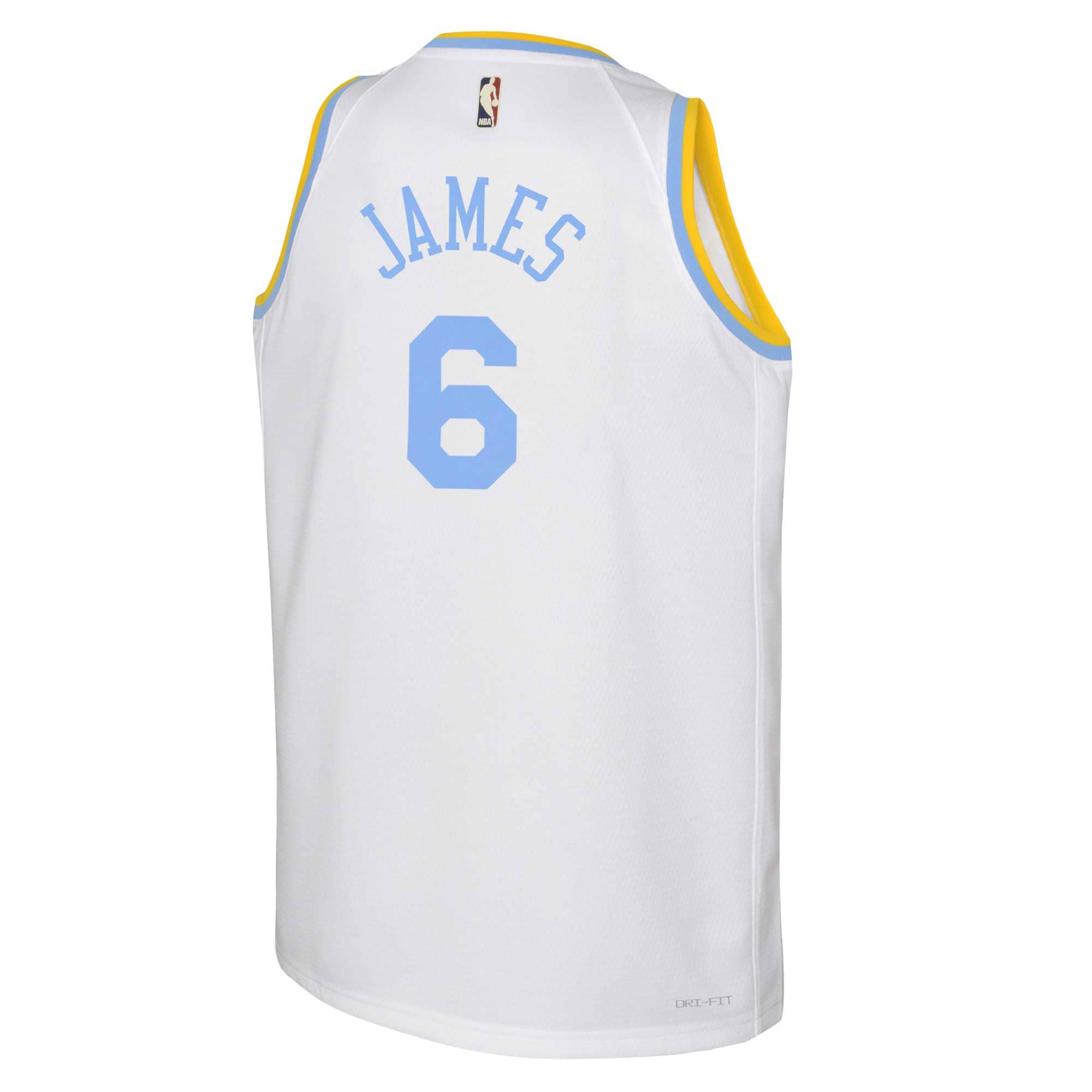 LeBron James Los Angeles Lakers Nike Youth 2022/23 Swingman Jersey White - Classic Edition - vstockx