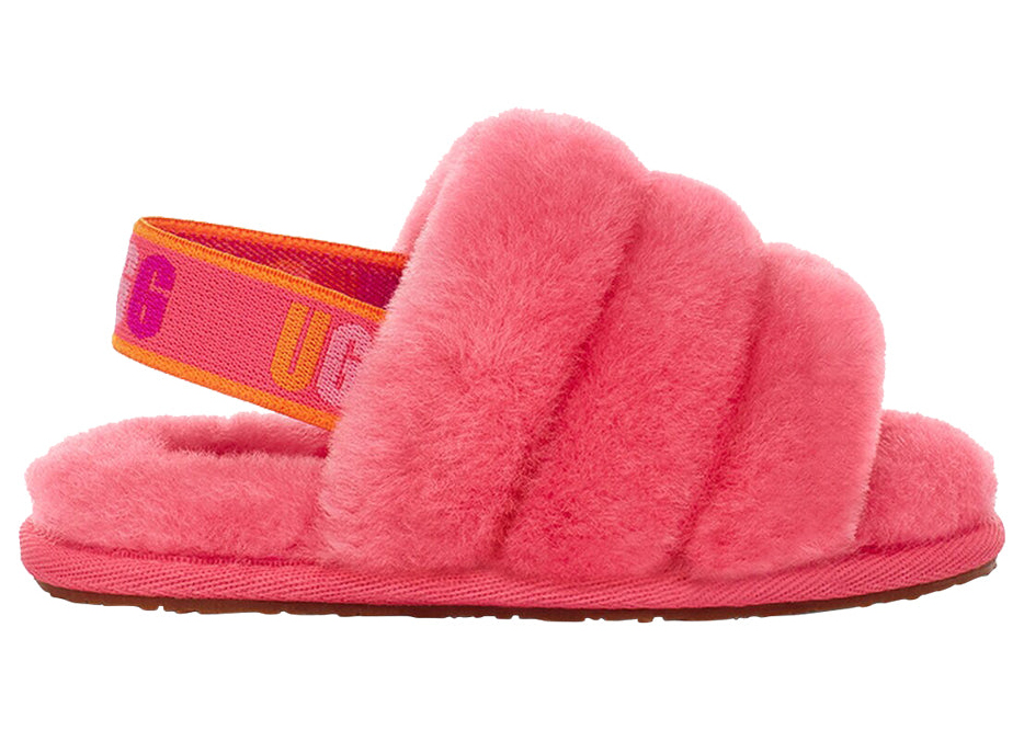 UGG Fluff Yeah Slide Strawberry Sorbet Multi Color (Toddler) - vstockx
