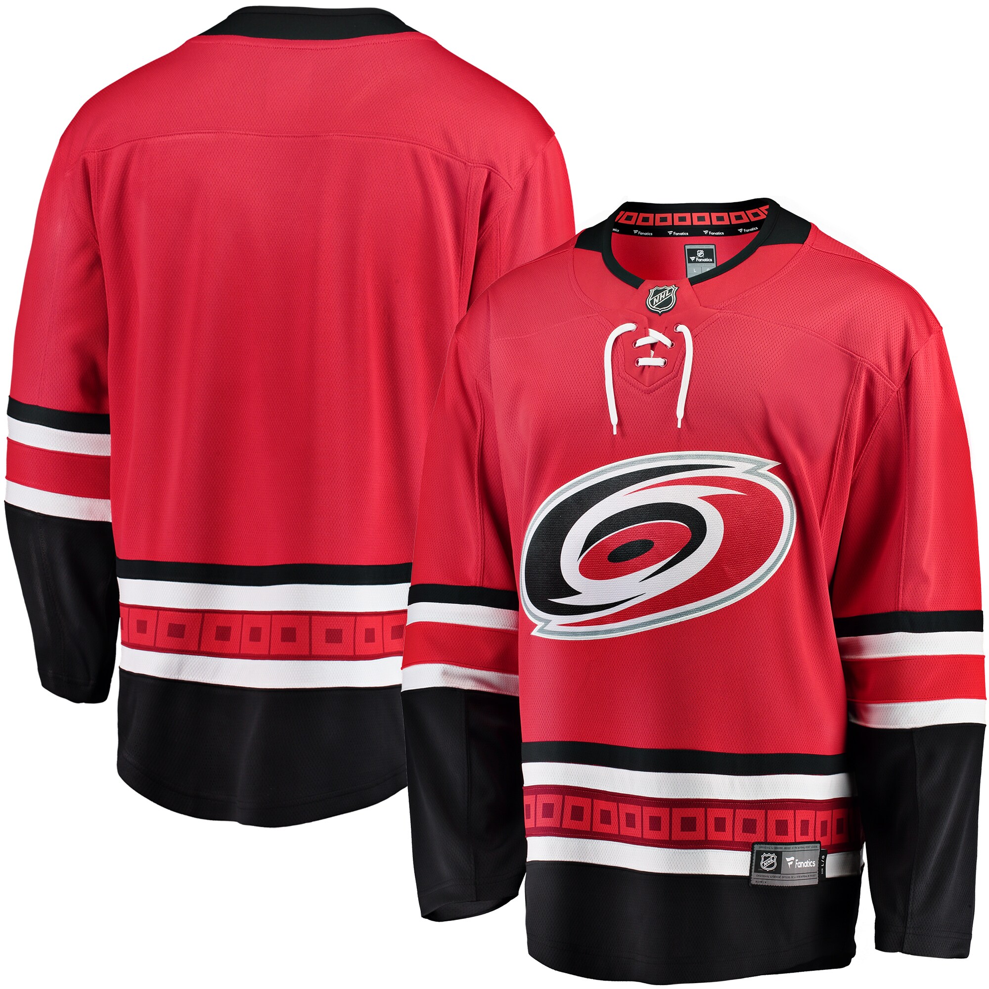Carolina Hurricanes Fanatics Branded Breakaway Alternate Jersey - Red - vstockx