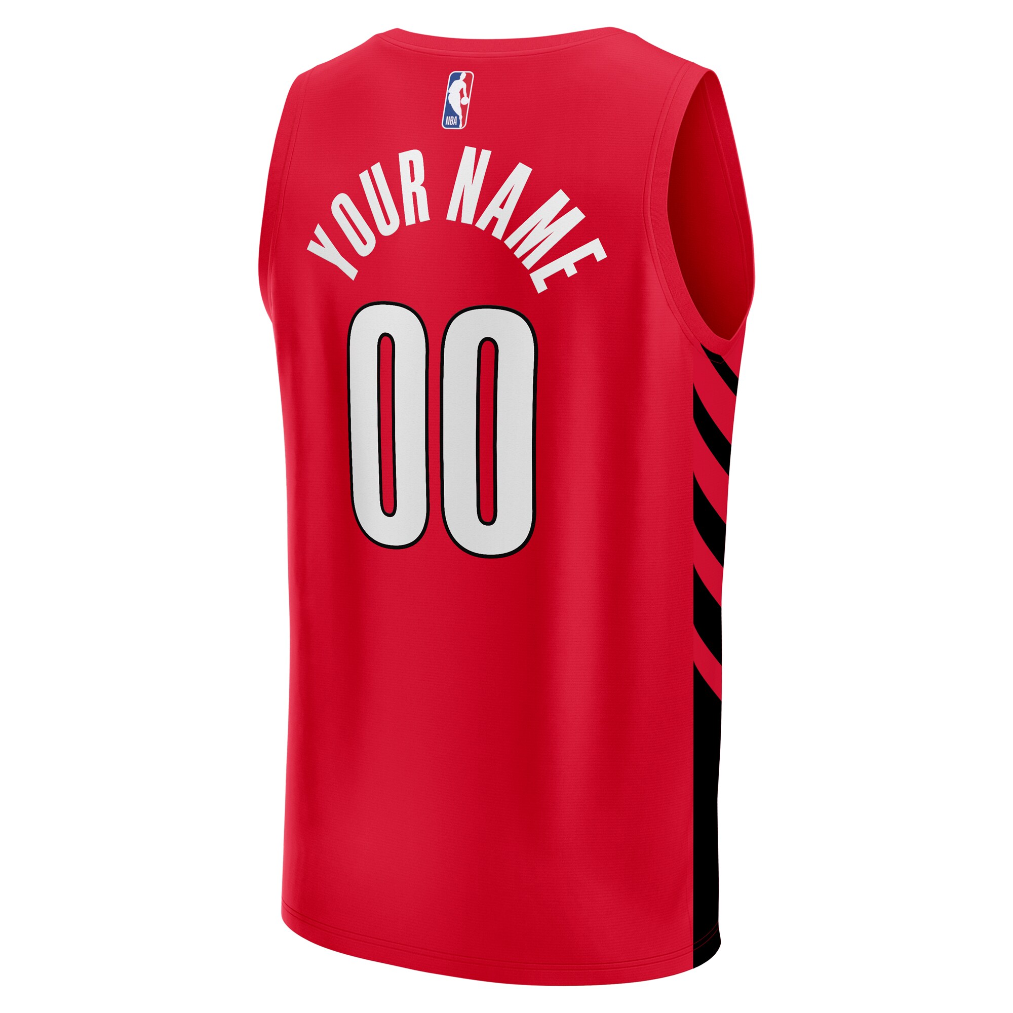 Portland Trail Blazers Fanatics Branded Youth Fast Break Replica Custom Jersey - Statement Edition - Red - vstockx