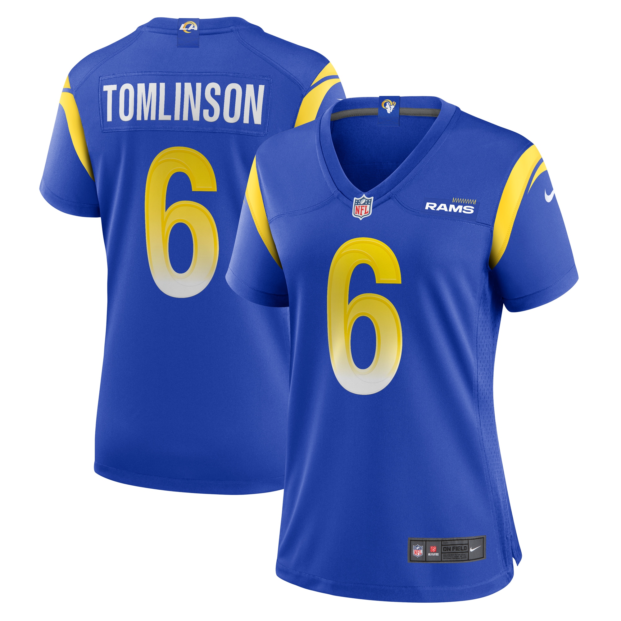 Tre'Vius Hodges-Tomlinson Los Angeles Rams Nike Women's Team Game Jersey - Royal - vstockx