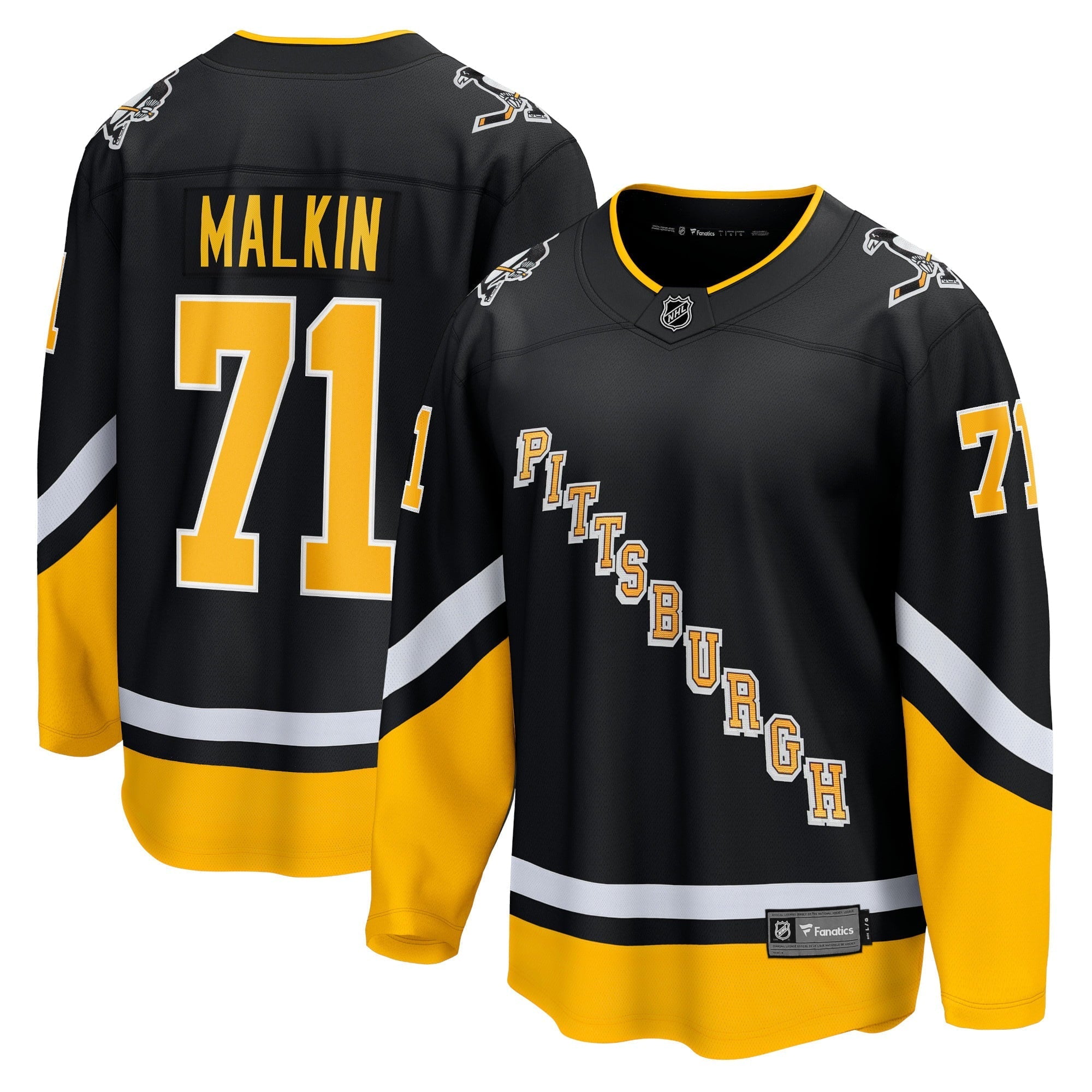 Men's Fanatics Branded Evgeni Malkin Black Pittsburgh Penguins 2021/22 Alternate Premier Breakaway Player Jersey - vstockx