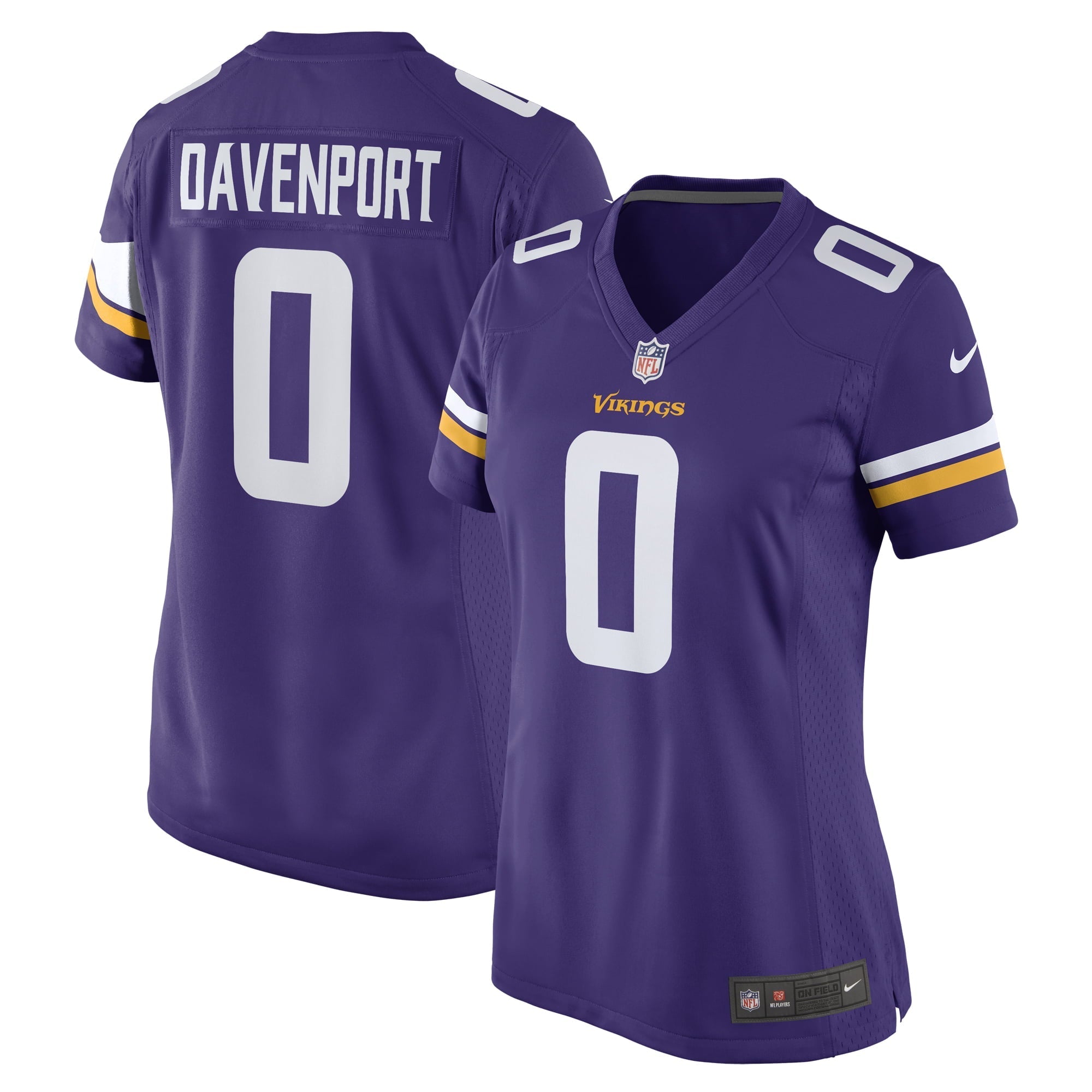 Women's Nike Marcus Davenport Purple Minnesota Vikings Team Game Jersey - vstockx
