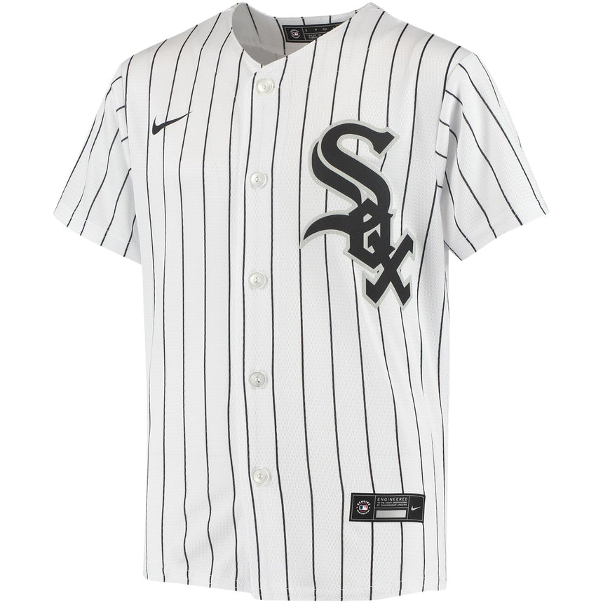 Youth Eloy Jimenez Chicago White Sox White Home Replica Jersey - vstockx