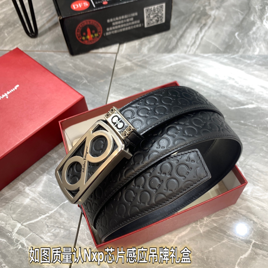 Streetwear Belt Ferragamo 319395 size:3.5cm - vstockx