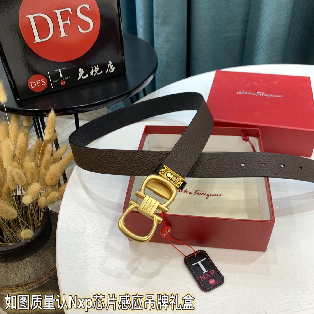 Streetwear Belt Ferragamo 319680 size:3.5cm - vstockx