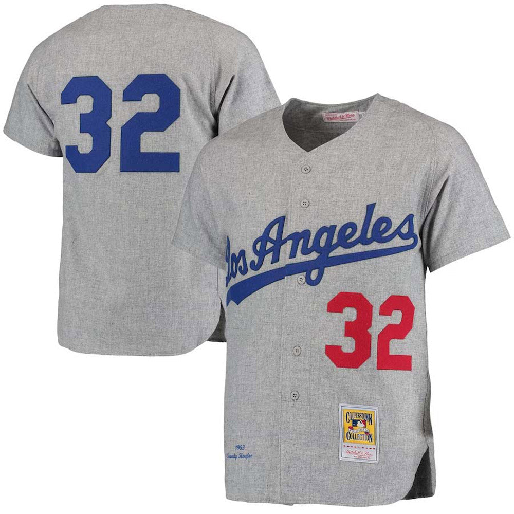 Men's Los Angeles Dodgers Sandy Koufax Cooperstown Collection Jersey - Gray - vstockx