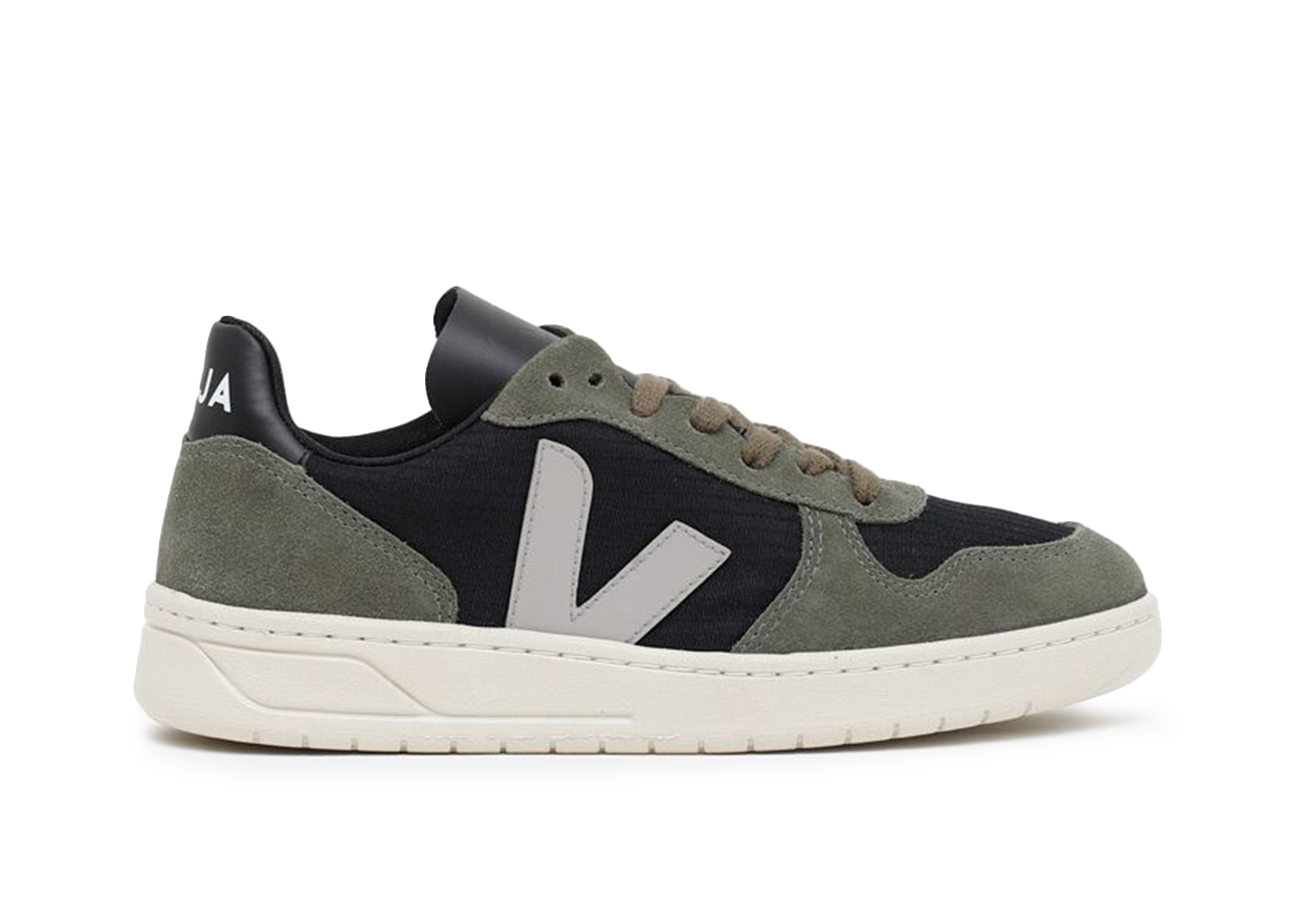 Veja V-10 Ripstop Black Oxford Grey Mud (Women's) - vstockx