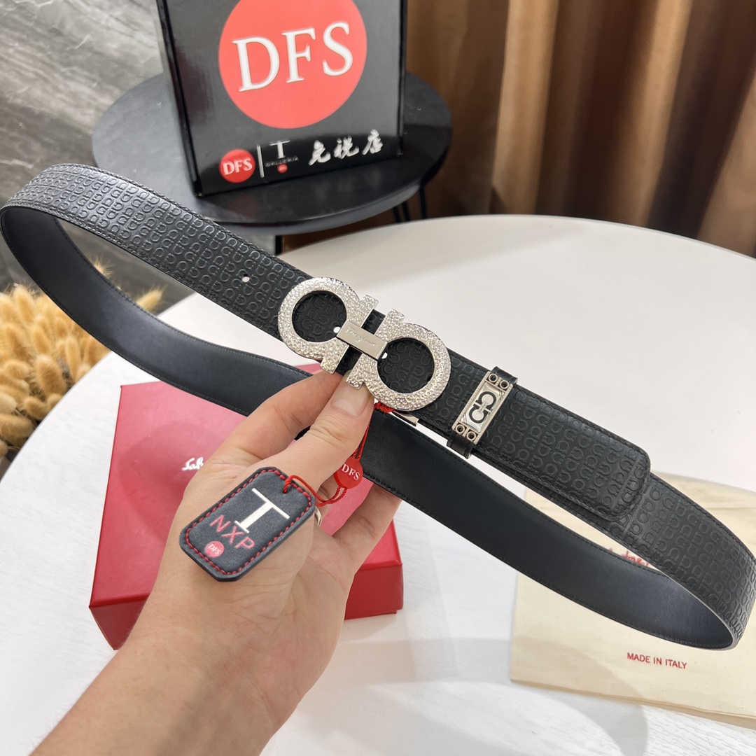 Streetwear Belt Ferragamo 319661 size:3.5cm - vstockx