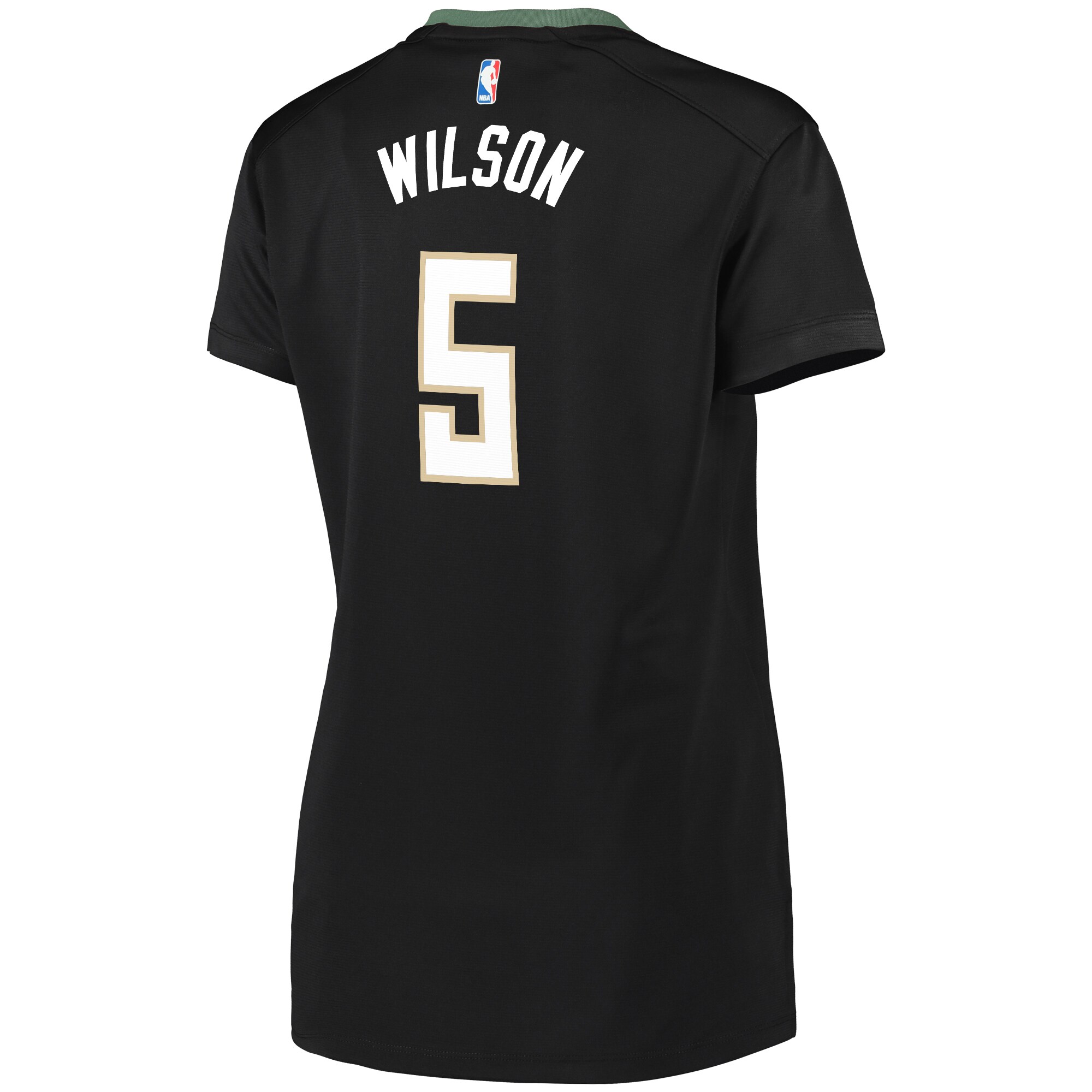 D.J. Wilson Milwaukee Bucks Fanatics Branded Women's Fast Break Replica Player Jersey - Statement Edition - Black - vstockx
