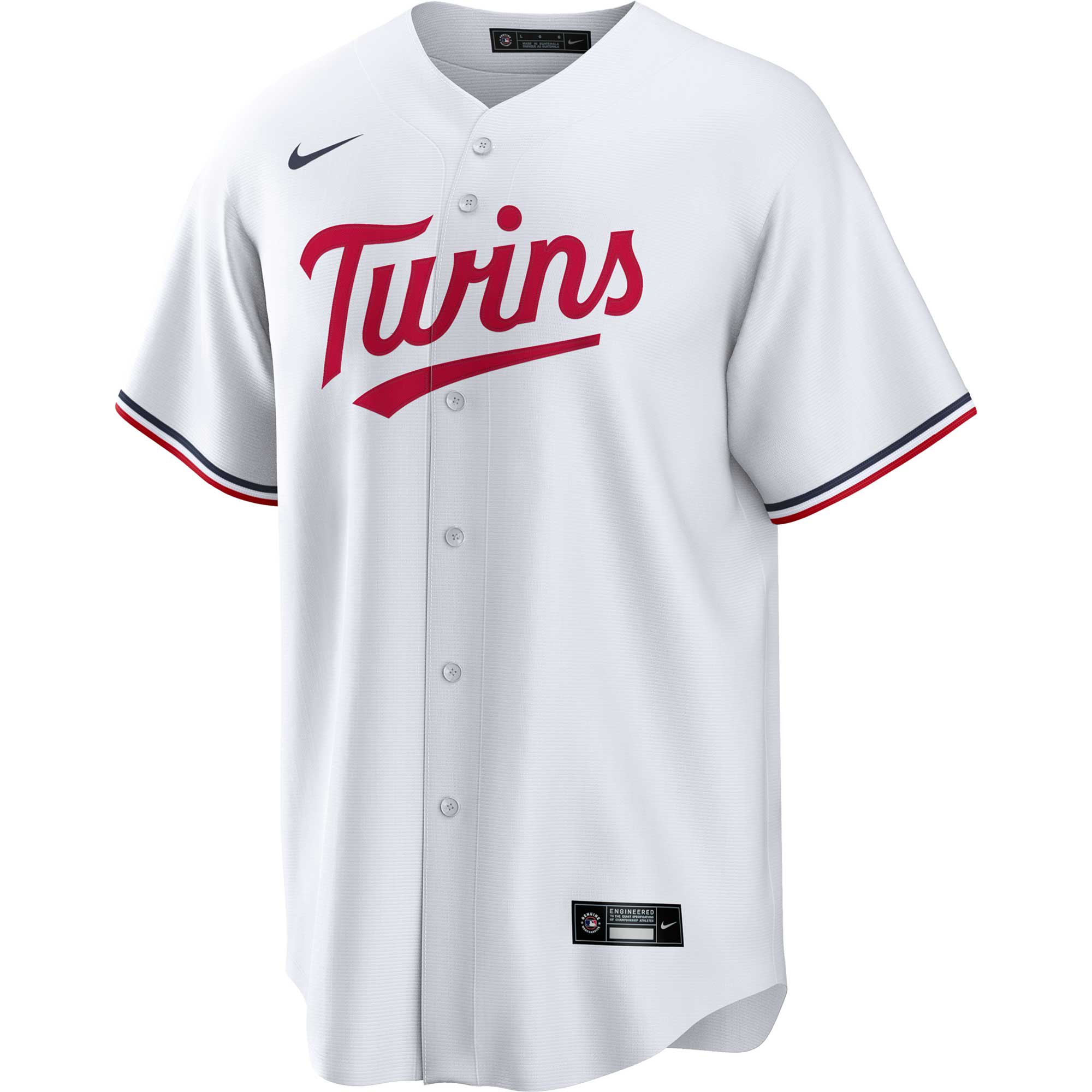 Minnesota Twins Nike Home Replica Team Jersey - White - vstockx