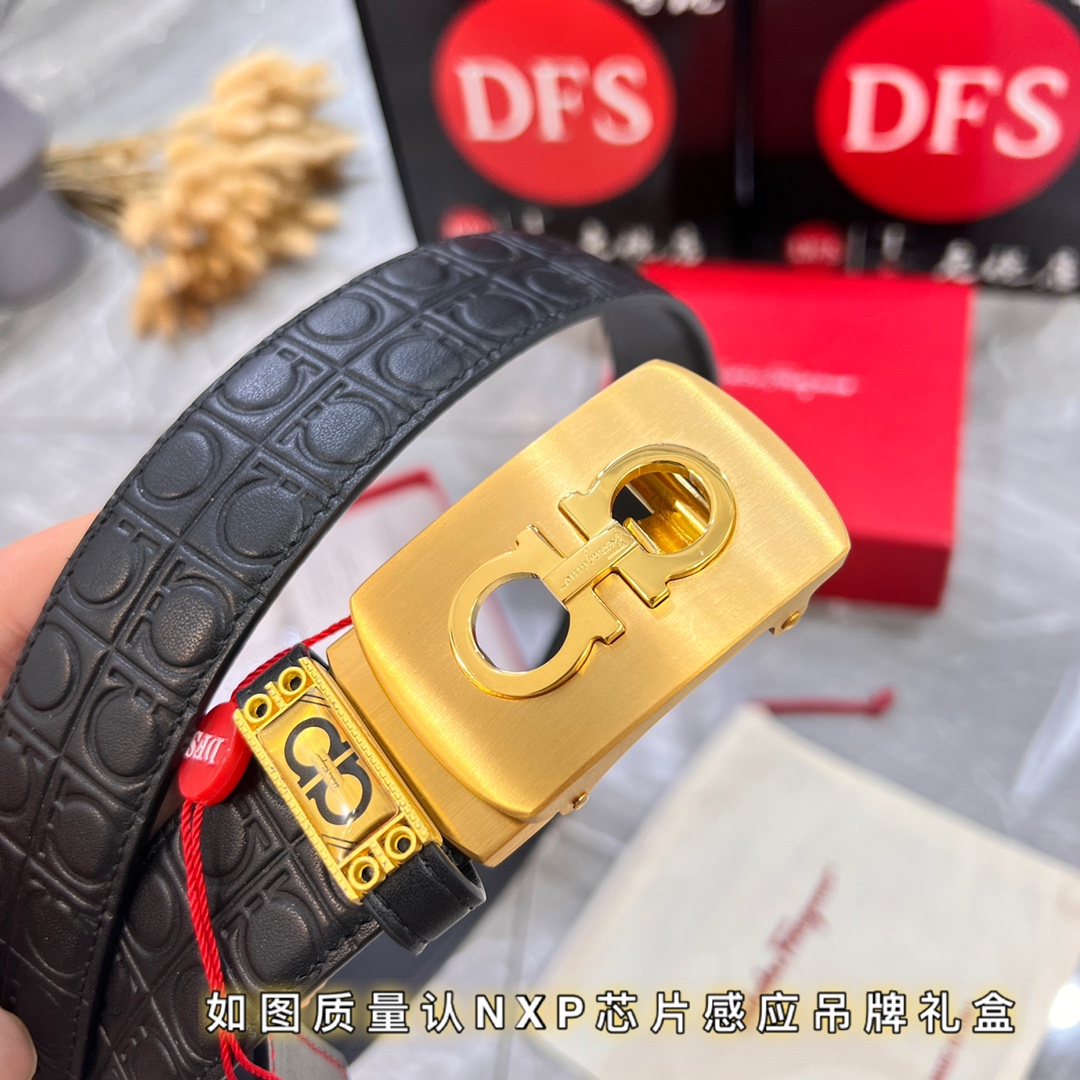 Streetwear Belt Ferragamo 320002 size:3.5cm - vstockx