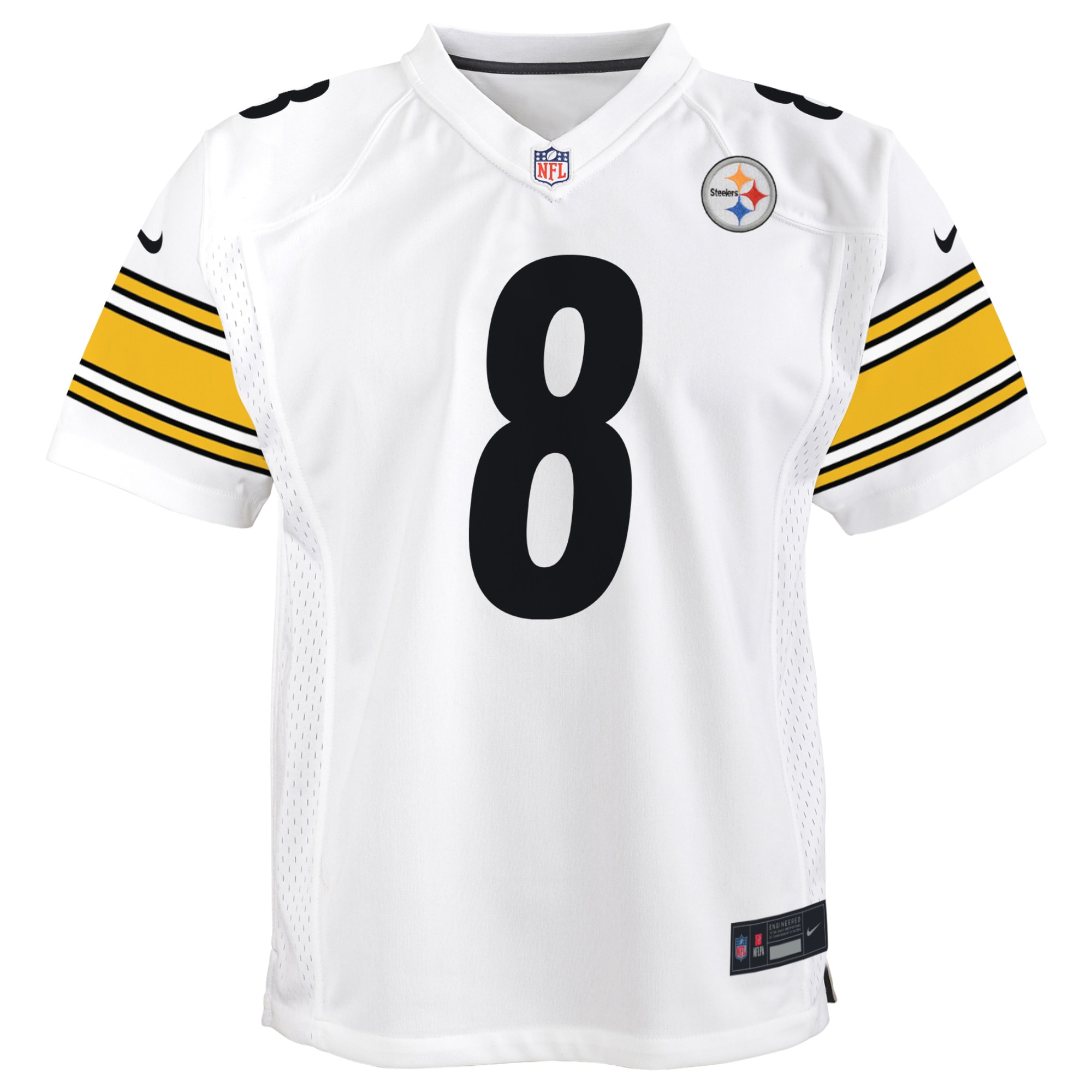 Kenny Pickett Pittsburgh Steelers Nike Youth Game Jersey - White - vstockx