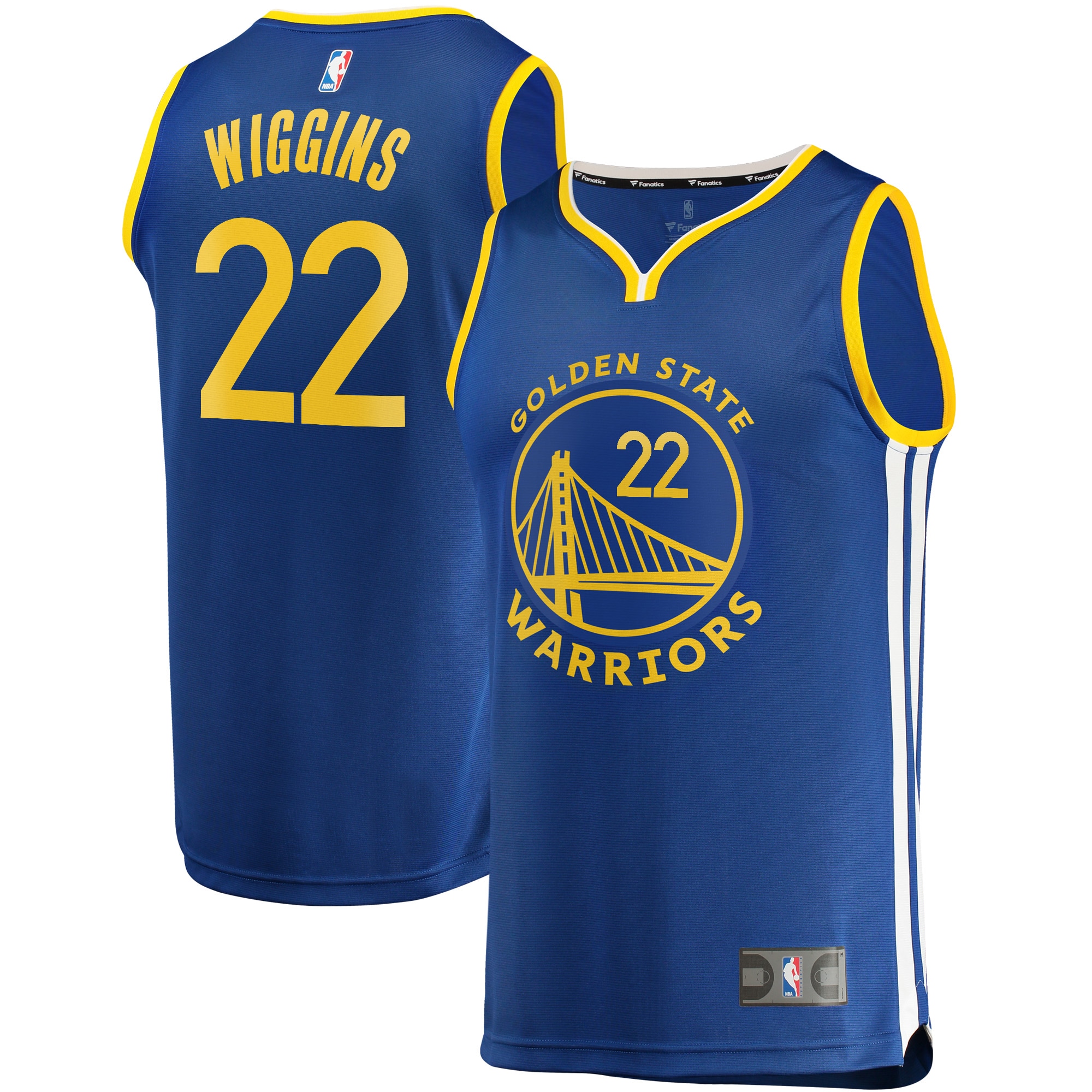 Andrew Wiggins Golden State Warriors Fanatics Branded 2020/21 Fast Break Replica Jersey - Icon Edition - Royal - vstockx