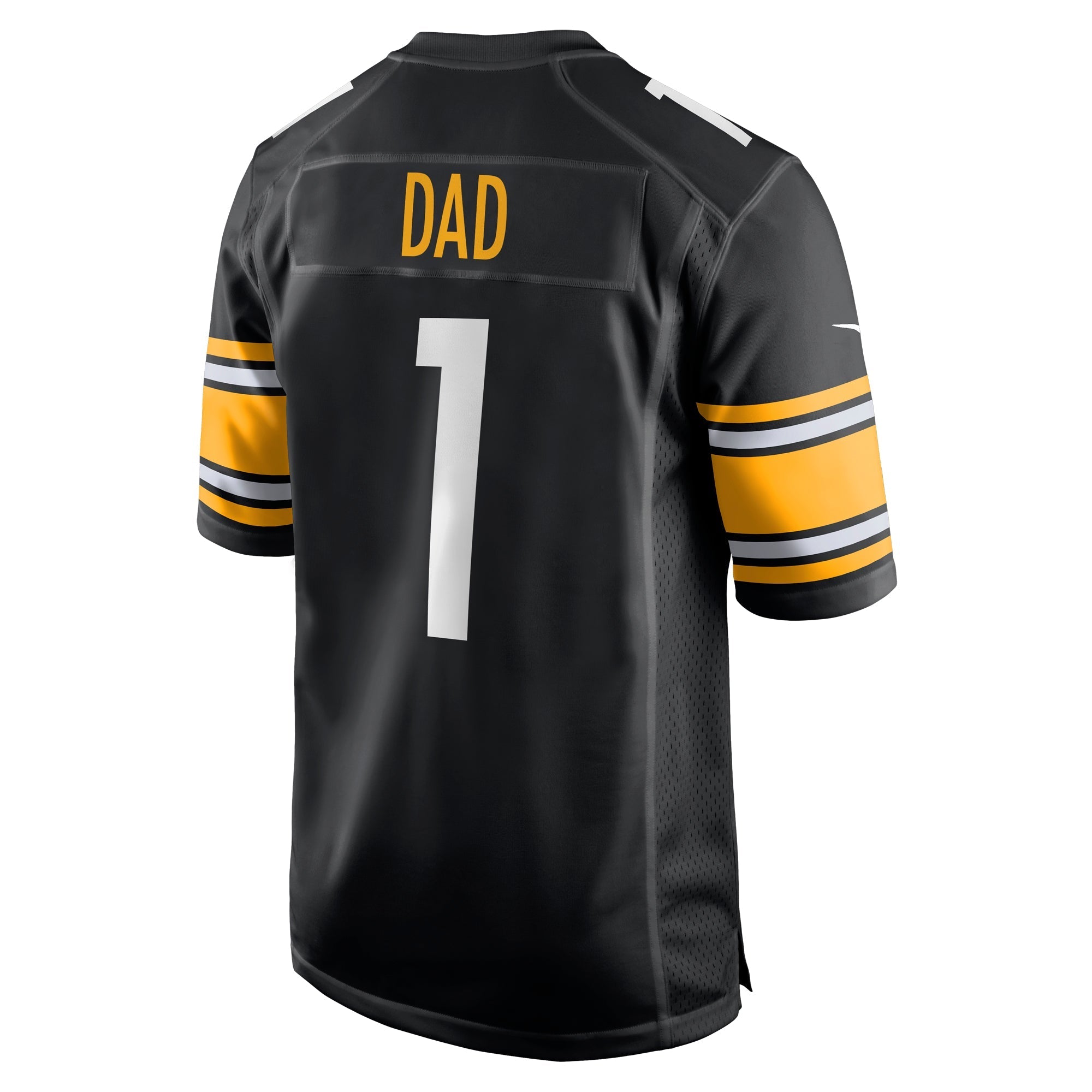 Men's Nike Number 1 Dad Black Pittsburgh Steelers Game Jersey - vstockx