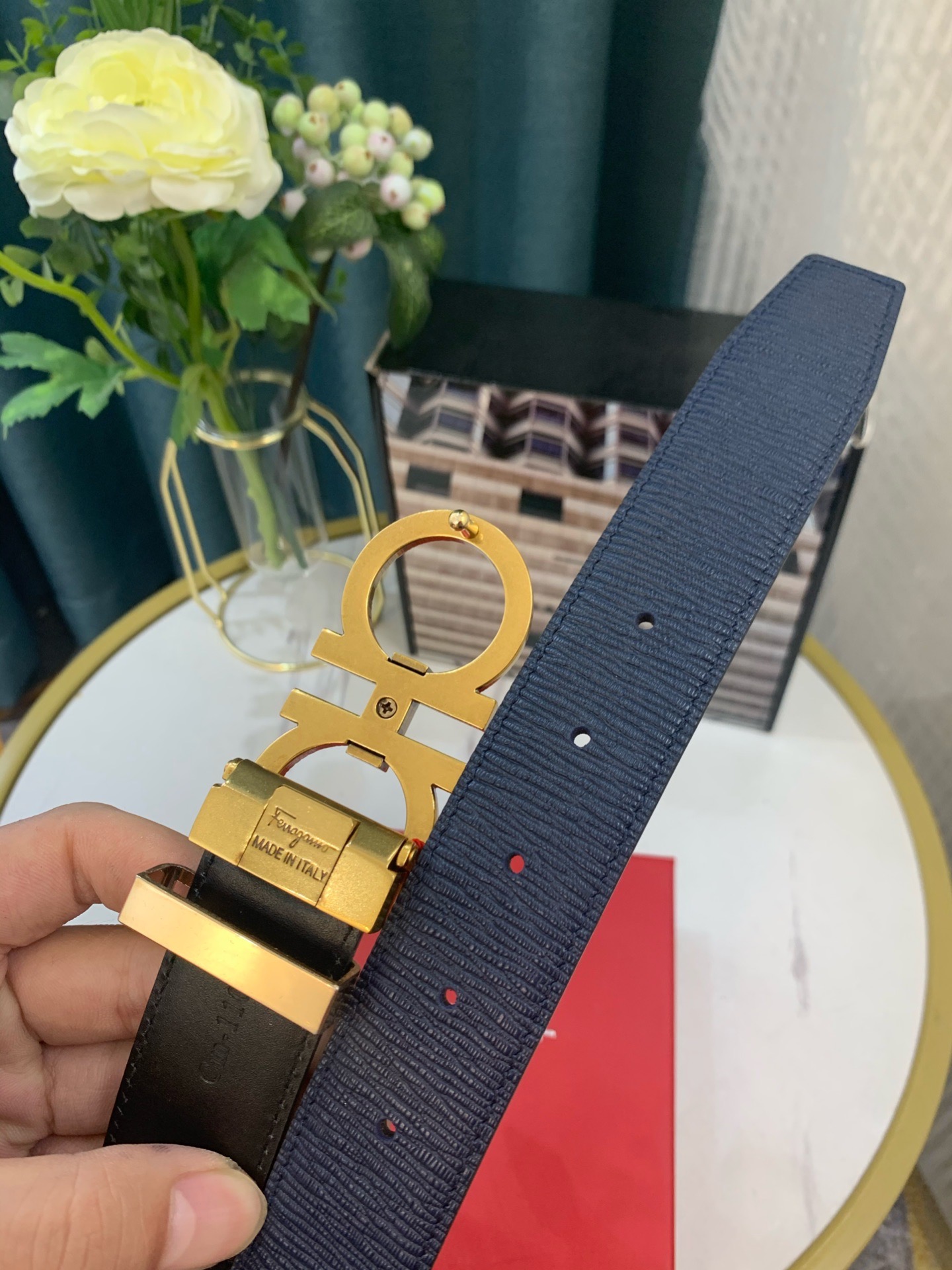Streetwear Belt Ferragamo 319137 size:3.5cm - vstockx