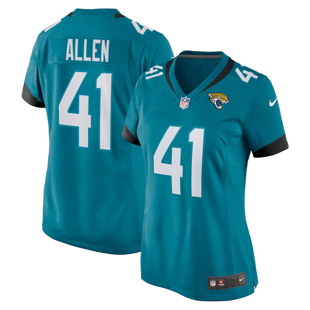 Women's Jacksonville Jaguars Josh Allen Game Jersey - Teal - vstockx