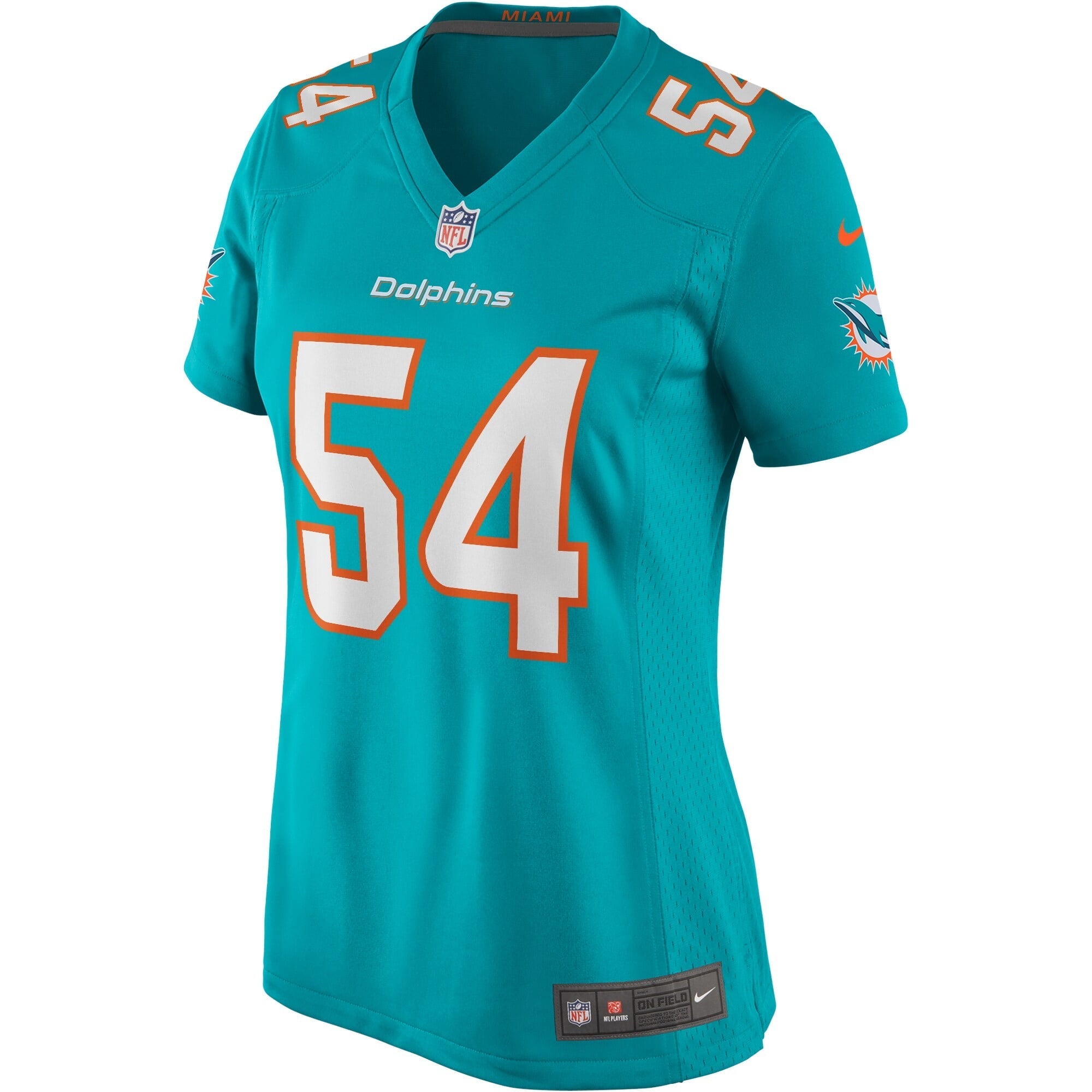 Women's Nike Zach Thomas Aqua Miami Dolphins Game Retired Player Jersey - vstockx