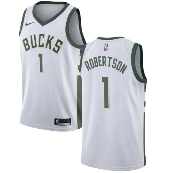 Men's Milwaukee Bucks Oscar Robertson Association Jersey - White - vstockx