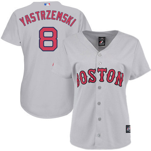 Women's Boston Red Sox Carl Yastrzemski Replica Road Jersey - Gray - vstockx