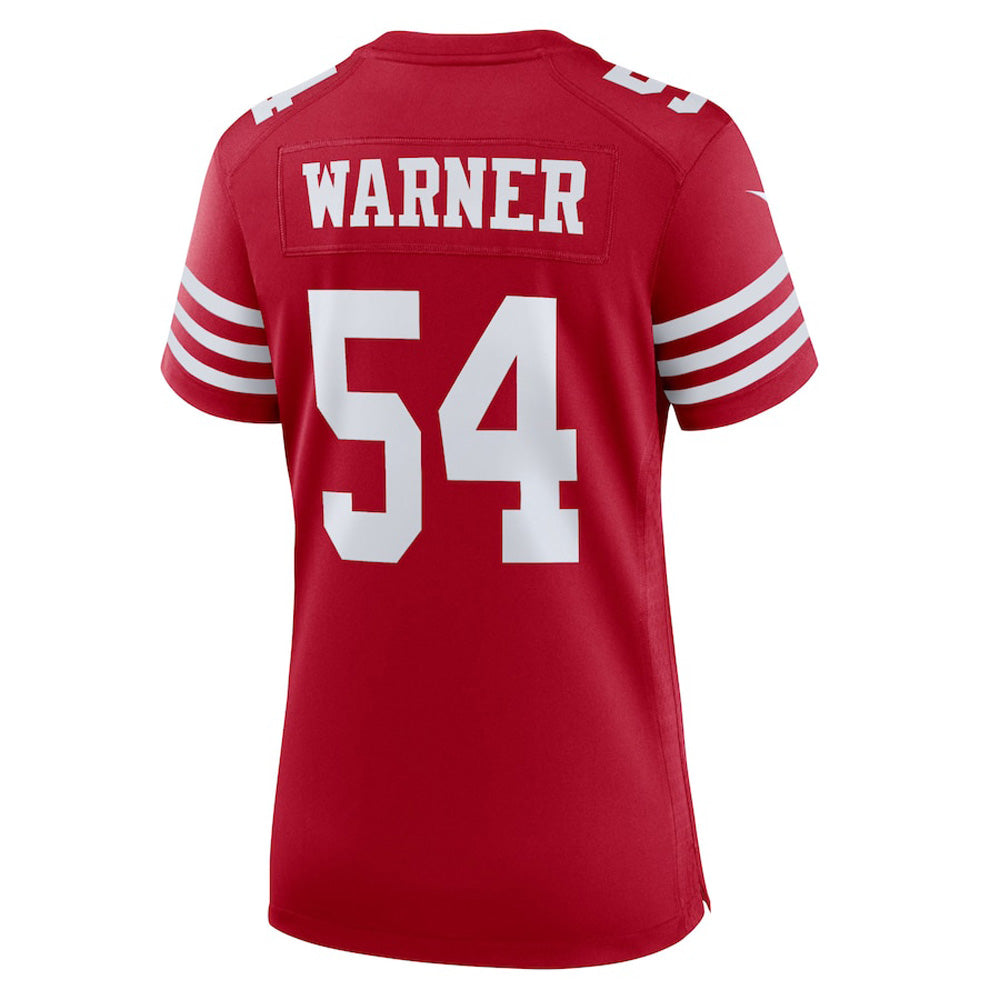 Women's San Francisco 49ers Fred Warner Game Jersey - Scarlet - vstockx
