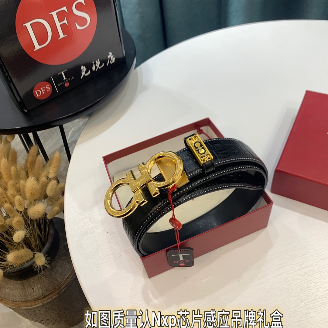 Streetwear Belt Ferragamo 319408 size:3.5cm - vstockx