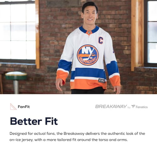 Men's Fanatics Branded Blue New York Islanders Breakaway Home Jersey - vstockx
