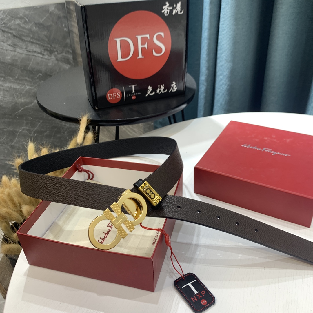 Streetwear Belt Ferragamo 319596 size:3.5cm - vstockx