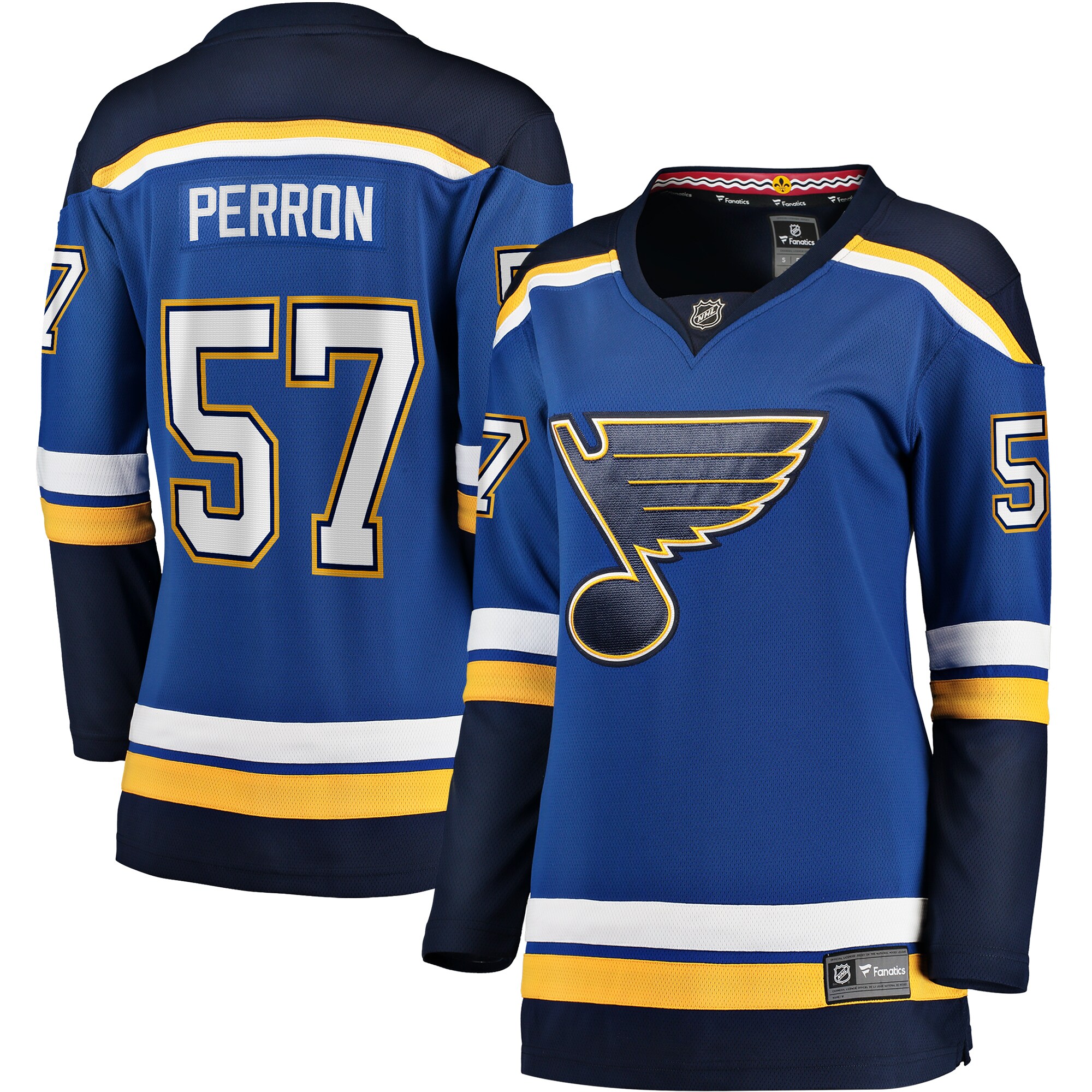 David Perron St. Louis Blues Fanatics Branded Women's Home Breakaway Player Jersey - Blue - vstockx