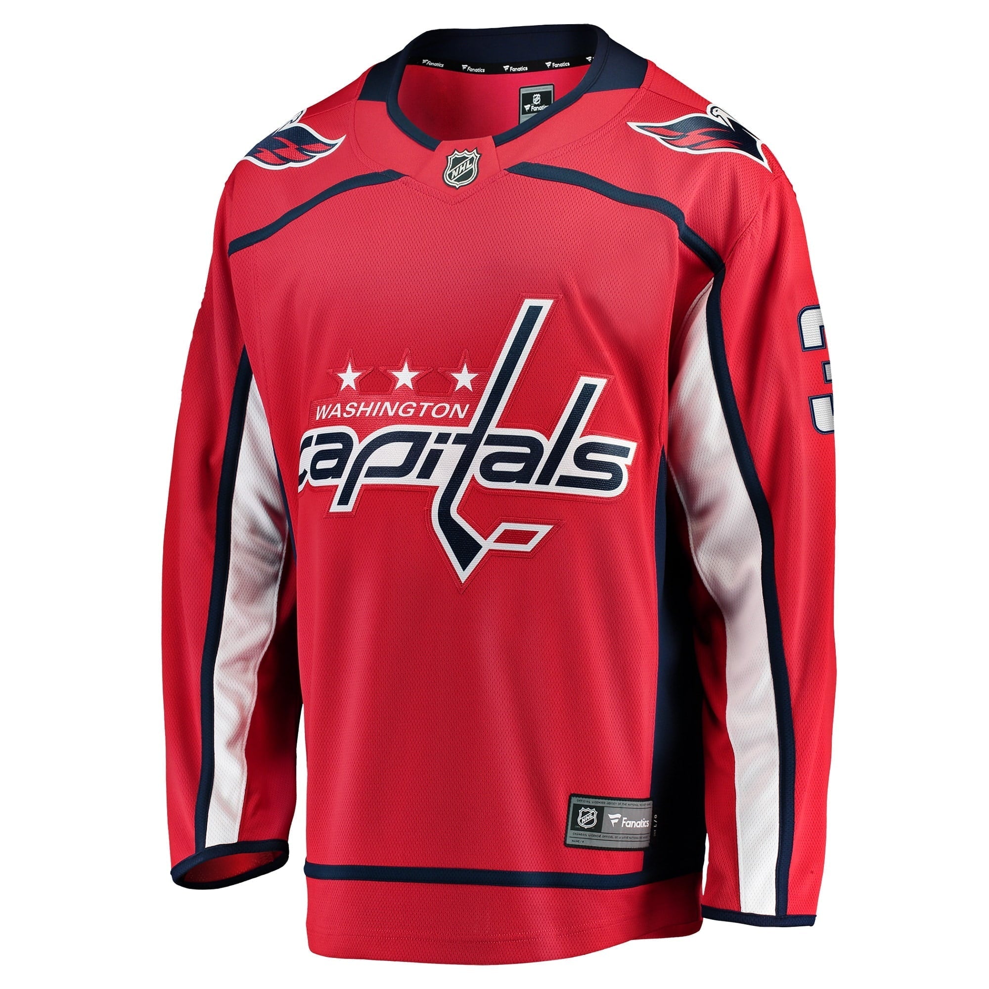 Men's Fanatics Branded Nick Jensen Red Washington Capitals Replica Player Jersey - vstockx